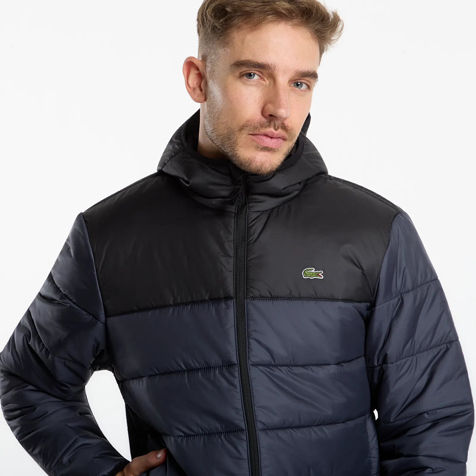 Jackets Lacoste Puffer Jackets Black/Graphite