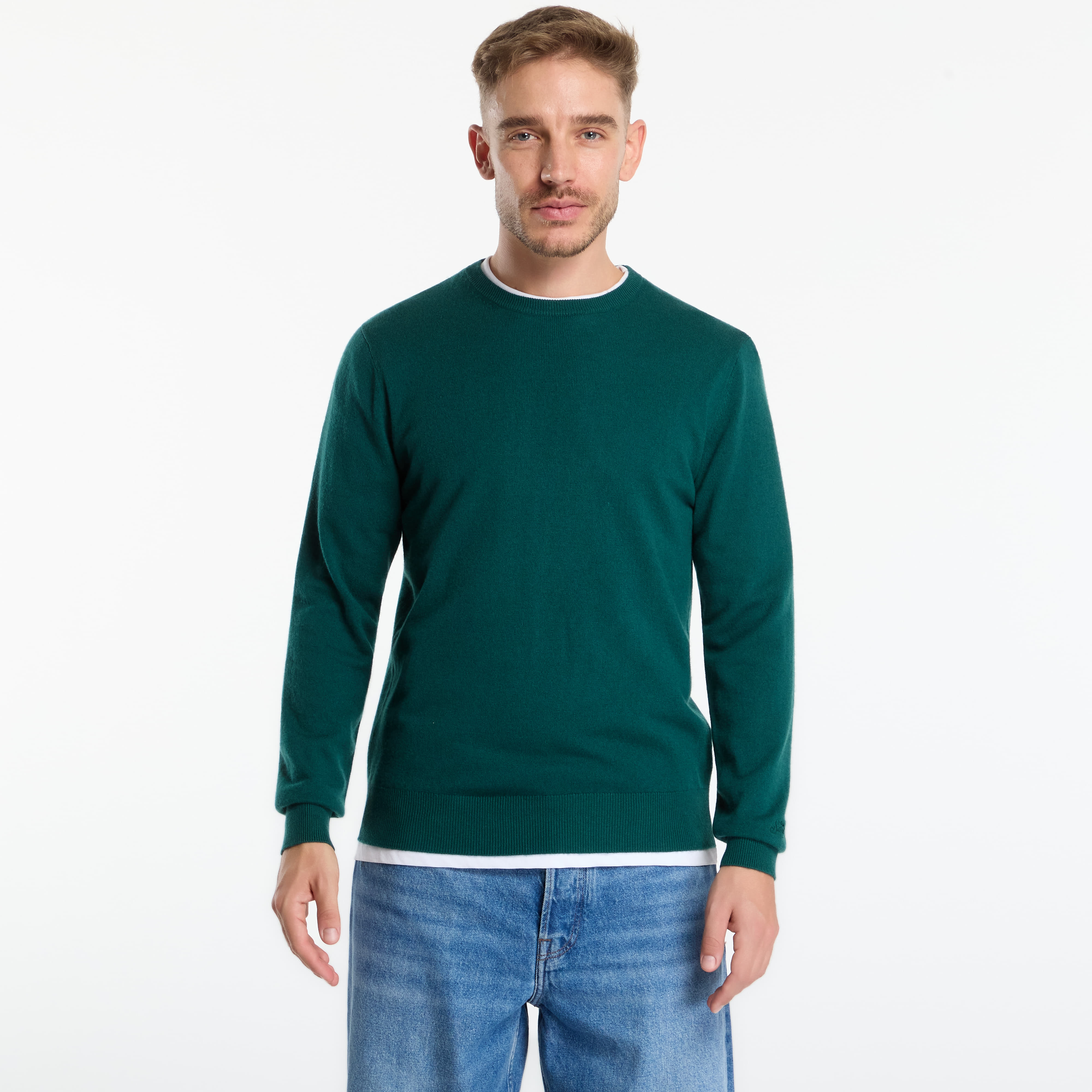 Пуловер MC2 Saint Barth Regent Merinocash Sweater British Green XL