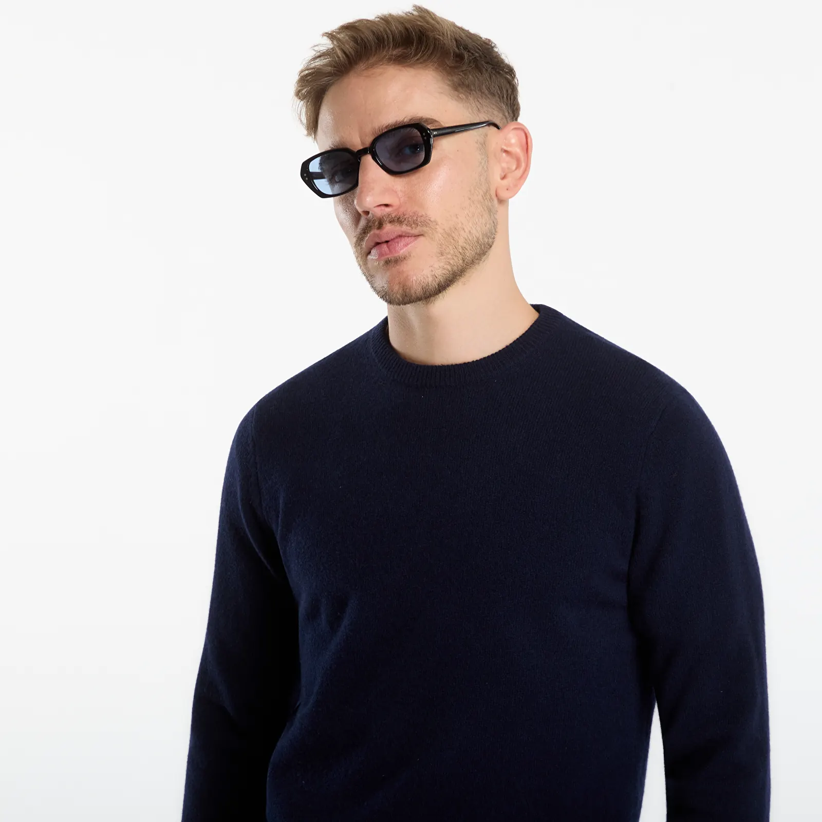 Camisolas MC2 Saint Barth Regent Lambswool Sweater Night Blue