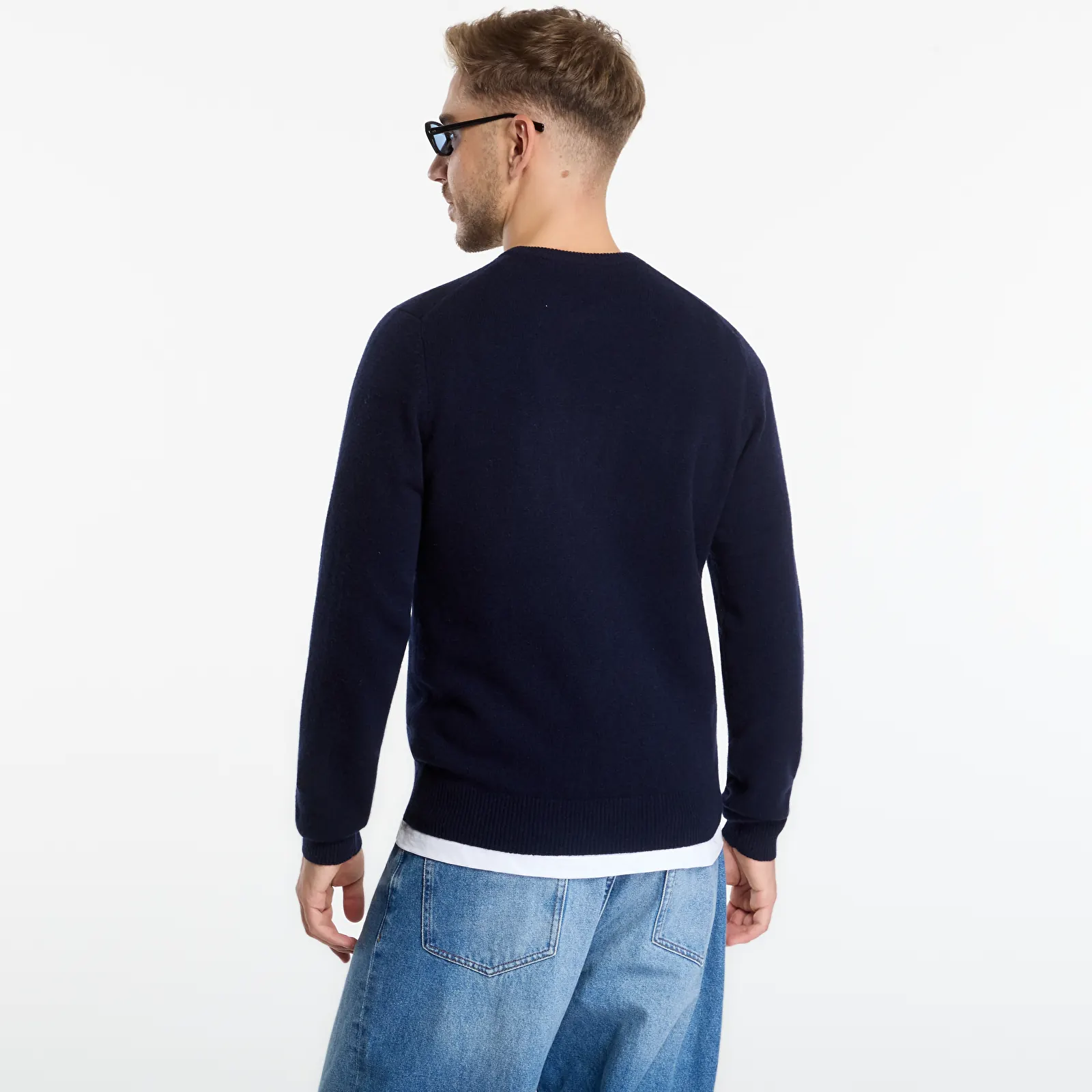 Camisolas MC2 Saint Barth Regent Lambswool Sweater Night Blue