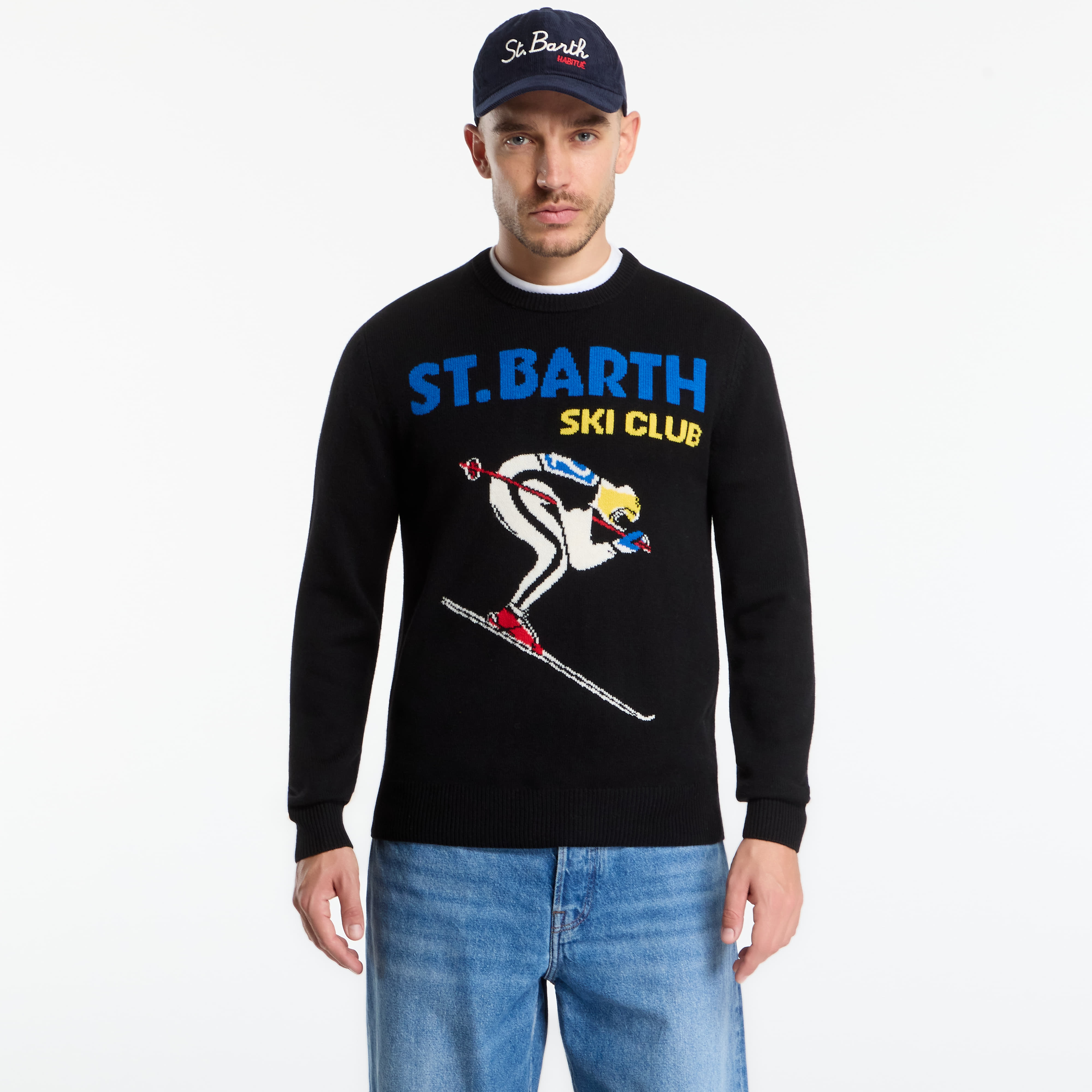 Пуловер MC2 Saint Barth Heron C Sweater SB Ski Club Stylized XL