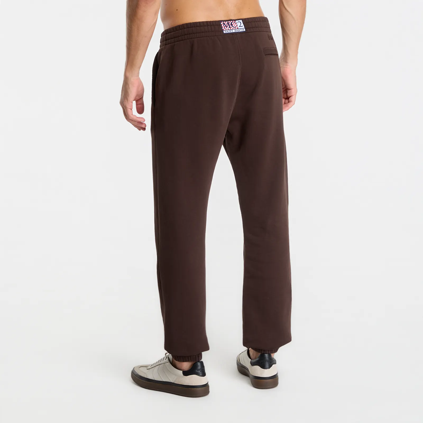 Сортивные штаны MC2 Saint Barth Bolt Wn Raw Sweatpants Dark Brown