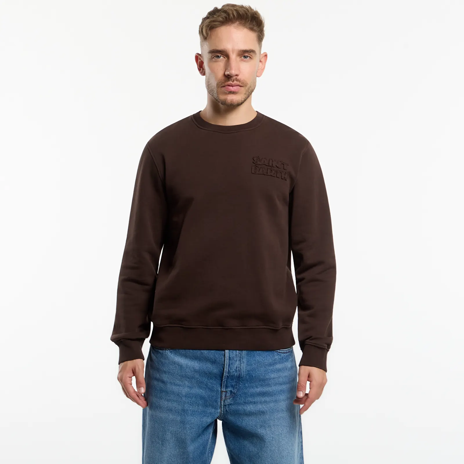 Kapucnis pulóverek és pulcsik MC2 Saint Barth Soho N Raw Sweatshirt SB Patch