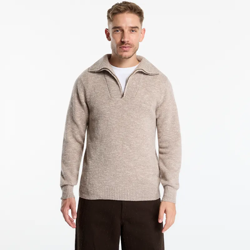 Pullover MC2 Saint Barth Wesley Mouline Turtleneck Sweater Beige