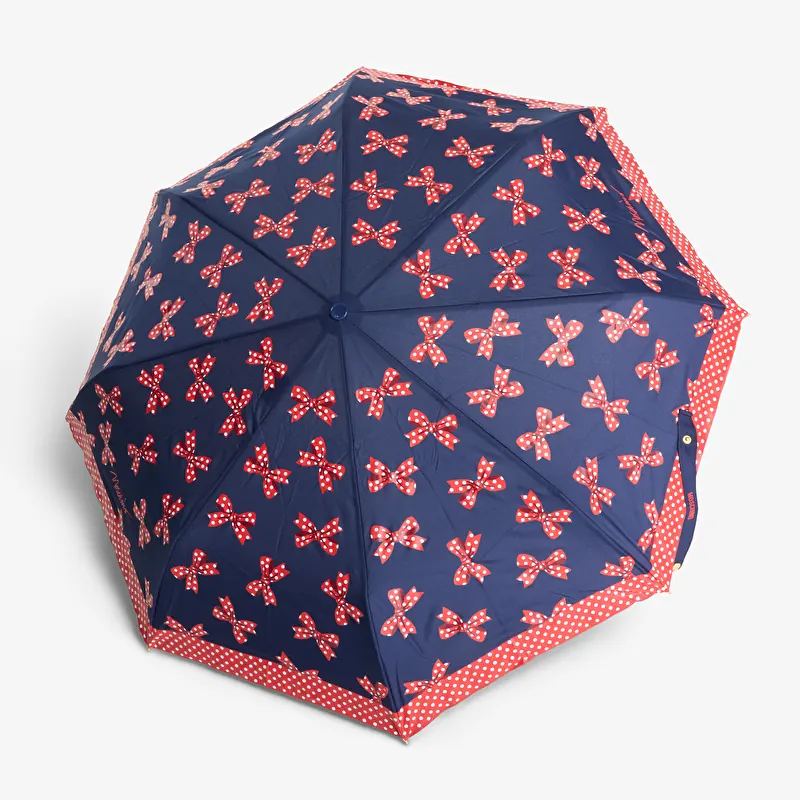 Moschino Bows Open Close Umbrella Blue