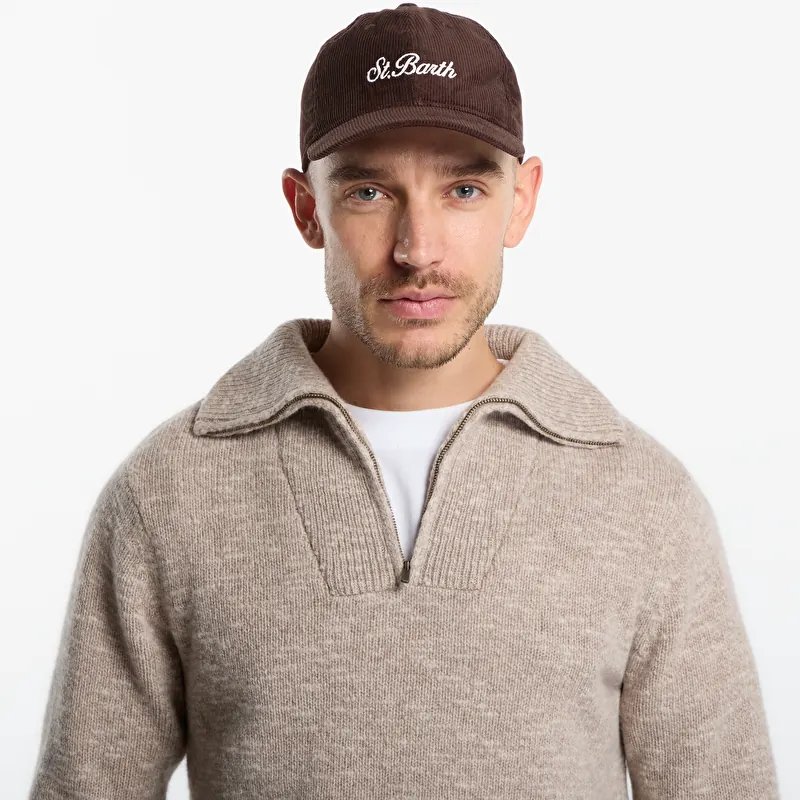 Hette MC2 Saint Barth Baseball Corduroy S Cap Brown