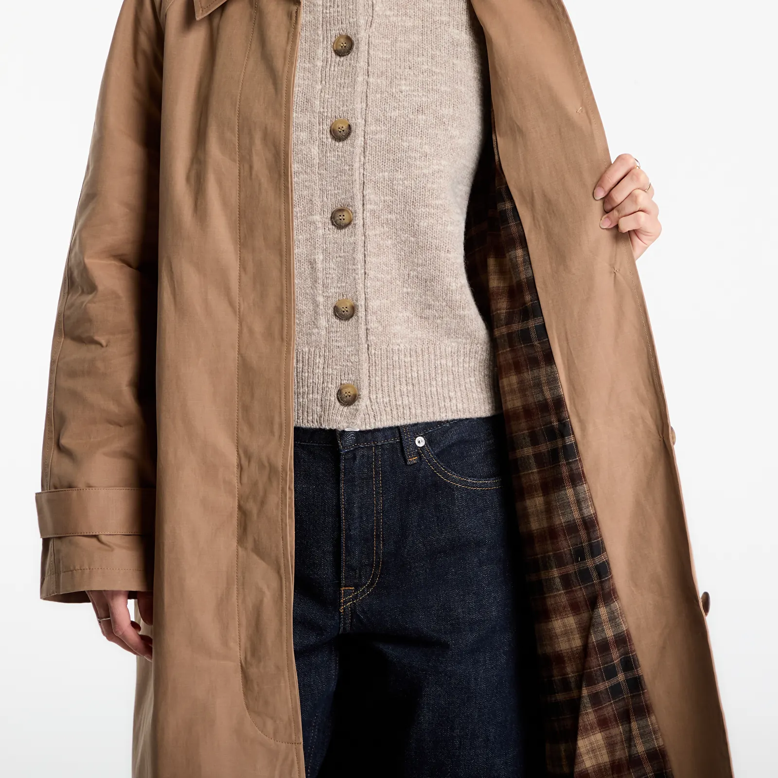 Mäntel MC2 Saint Barth Lior Wax Coat Tartan