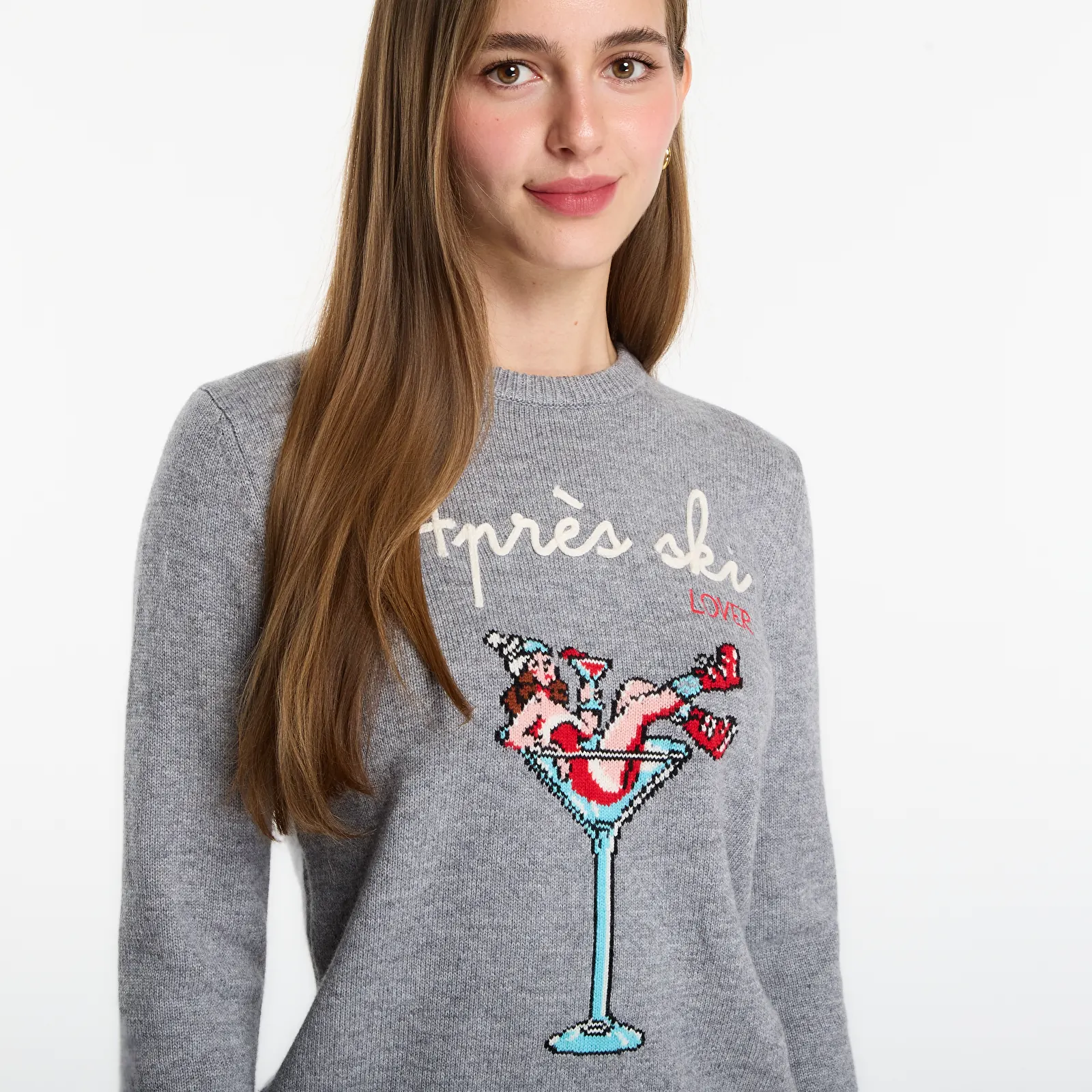 Sweaters MC2 Saint Barth New Queen C Sweater Apres Girl Glass