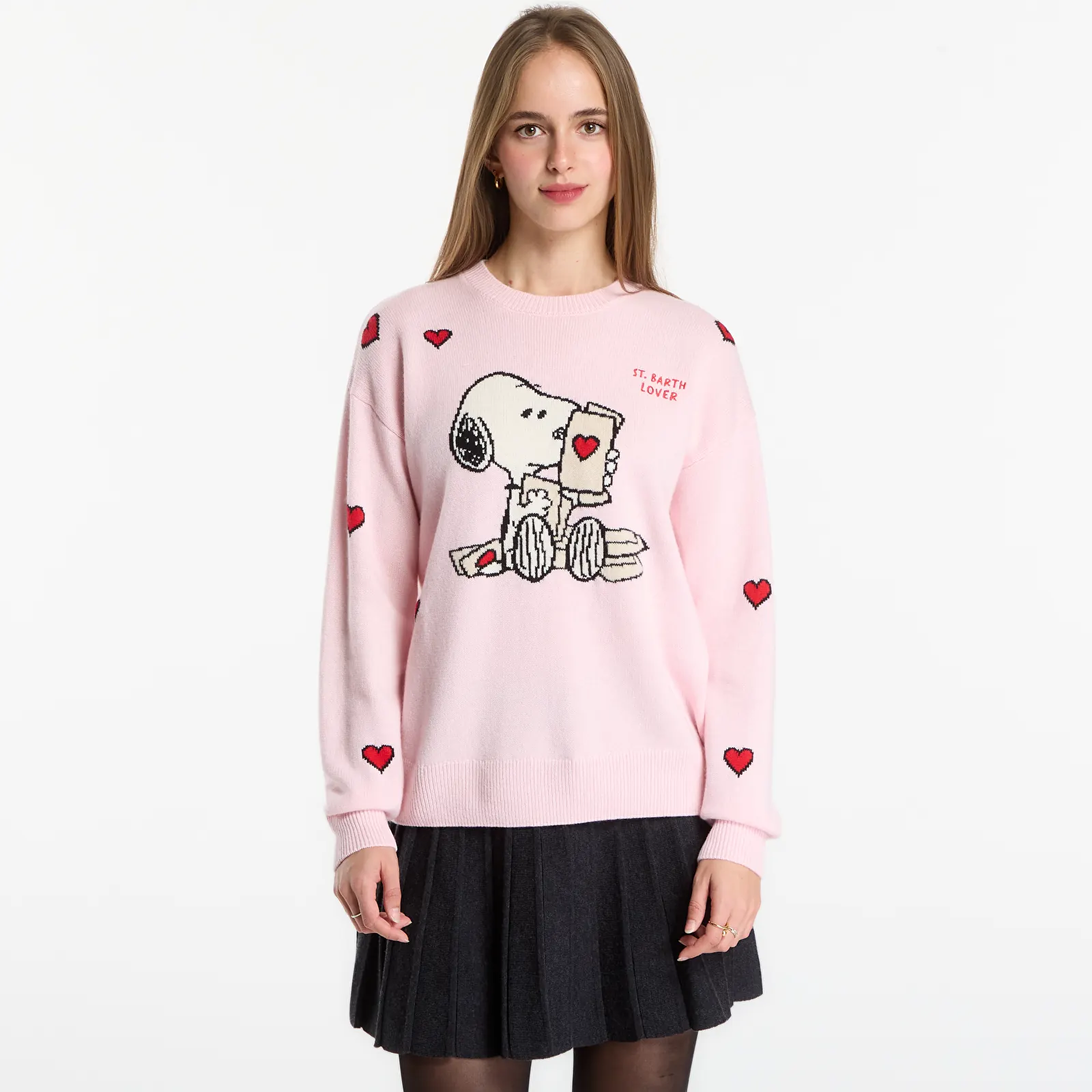 Trøjer MC2 Saint Barth Tessa P Sweater Snoopy Love Letter
