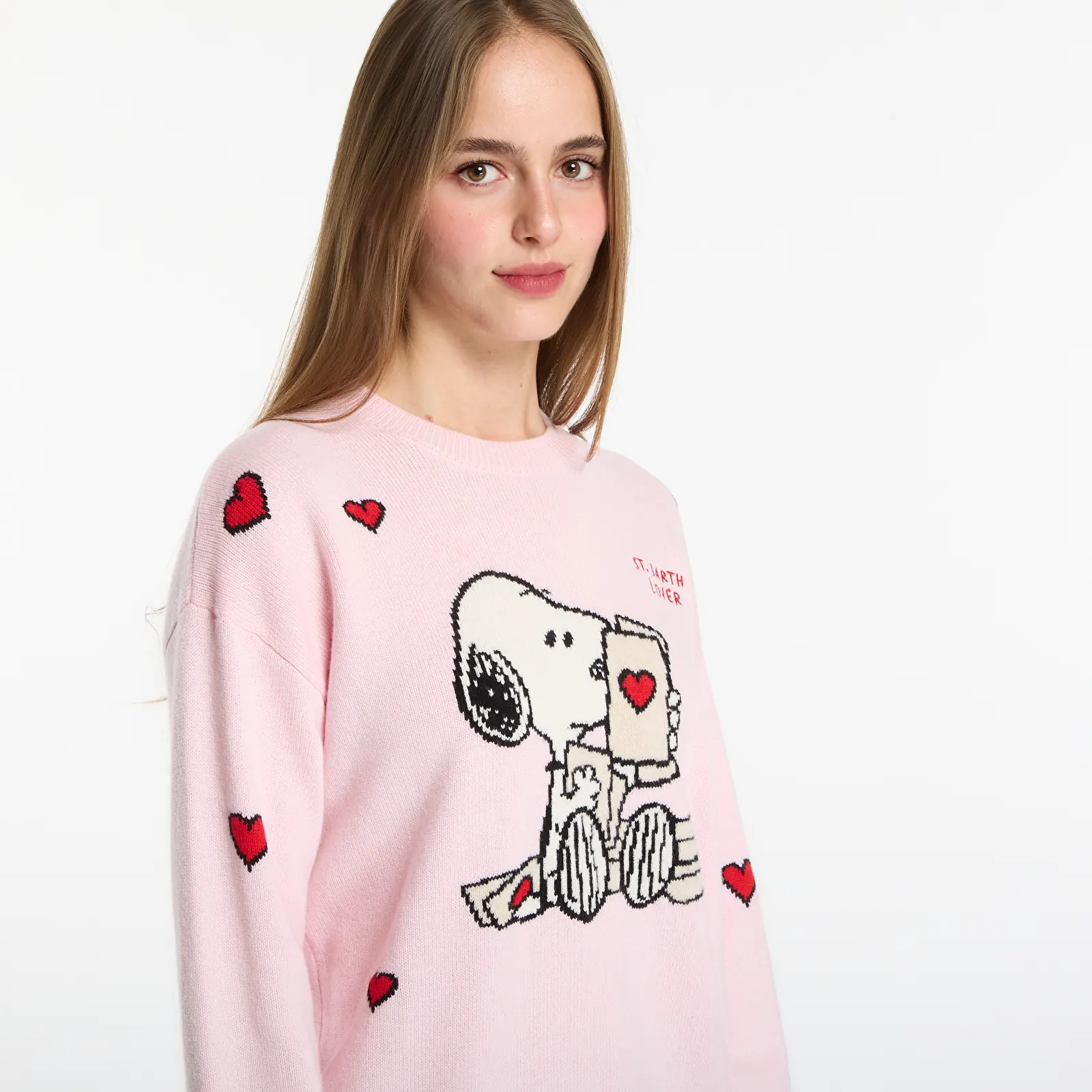 Trøjer MC2 Saint Barth Tessa P Sweater Snoopy Love Letter