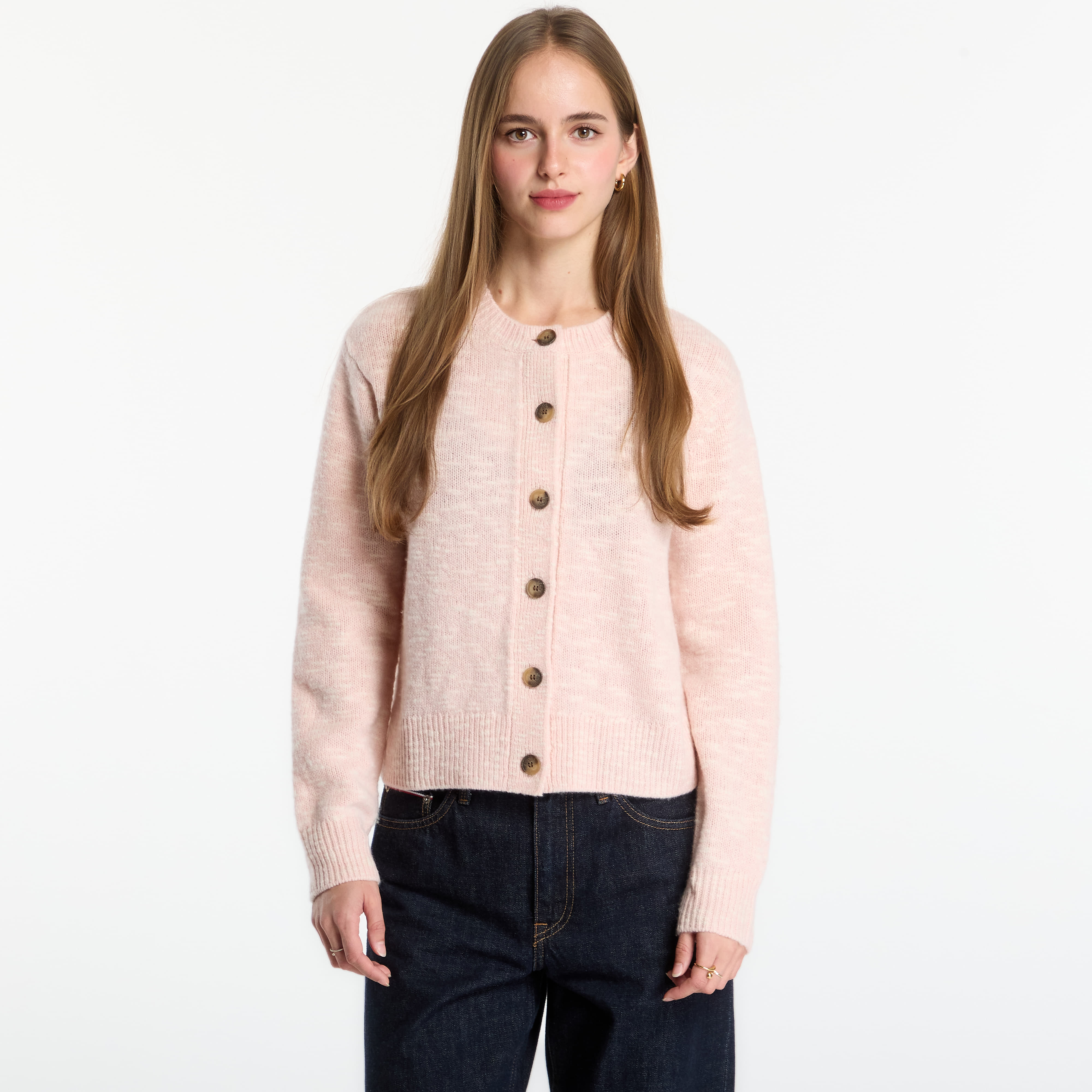 Svetr MC2 Saint Barth Janou Mouline Cardigan Pink L