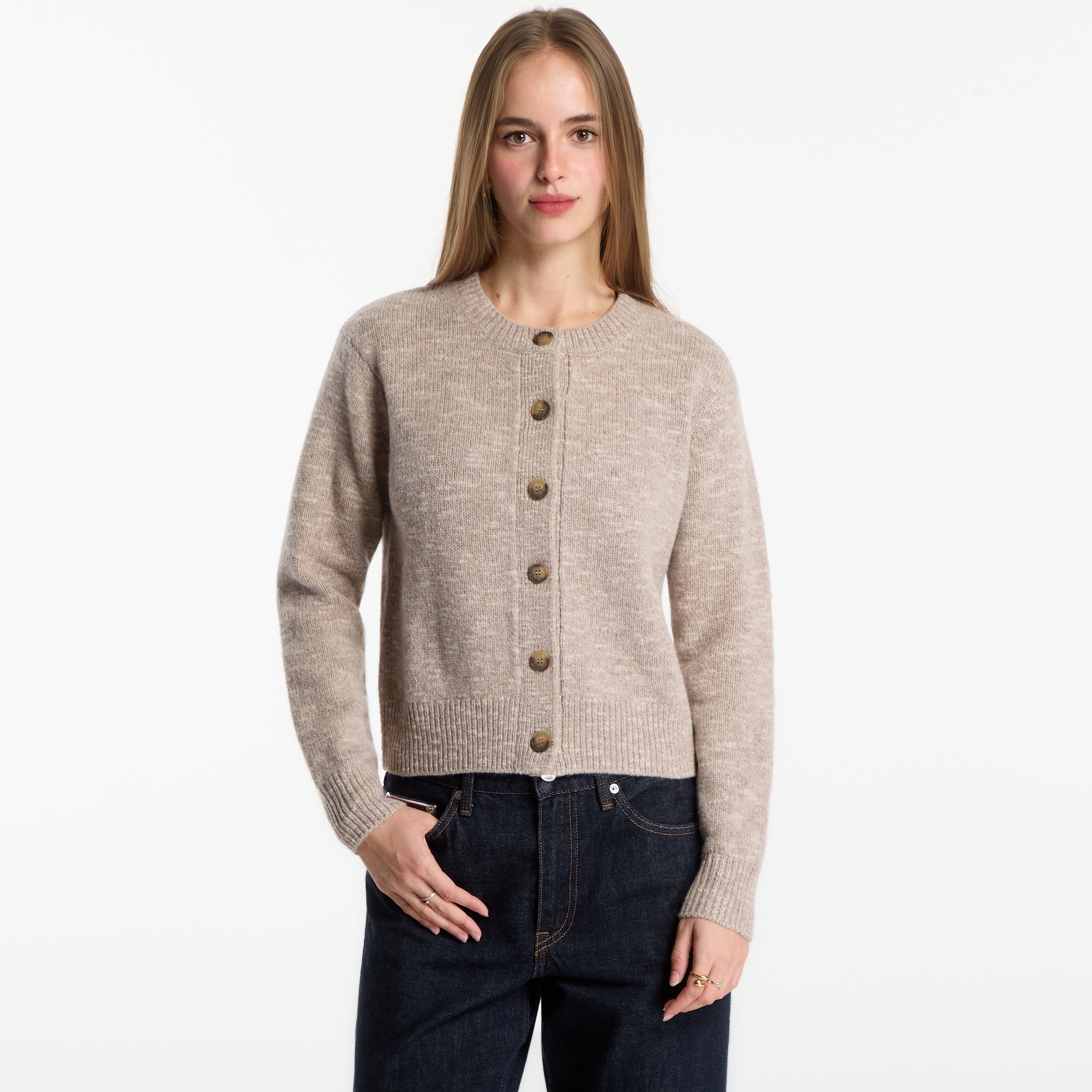 Пуловер MC2 Saint Barth Janou Mouline Cardigan Beige S