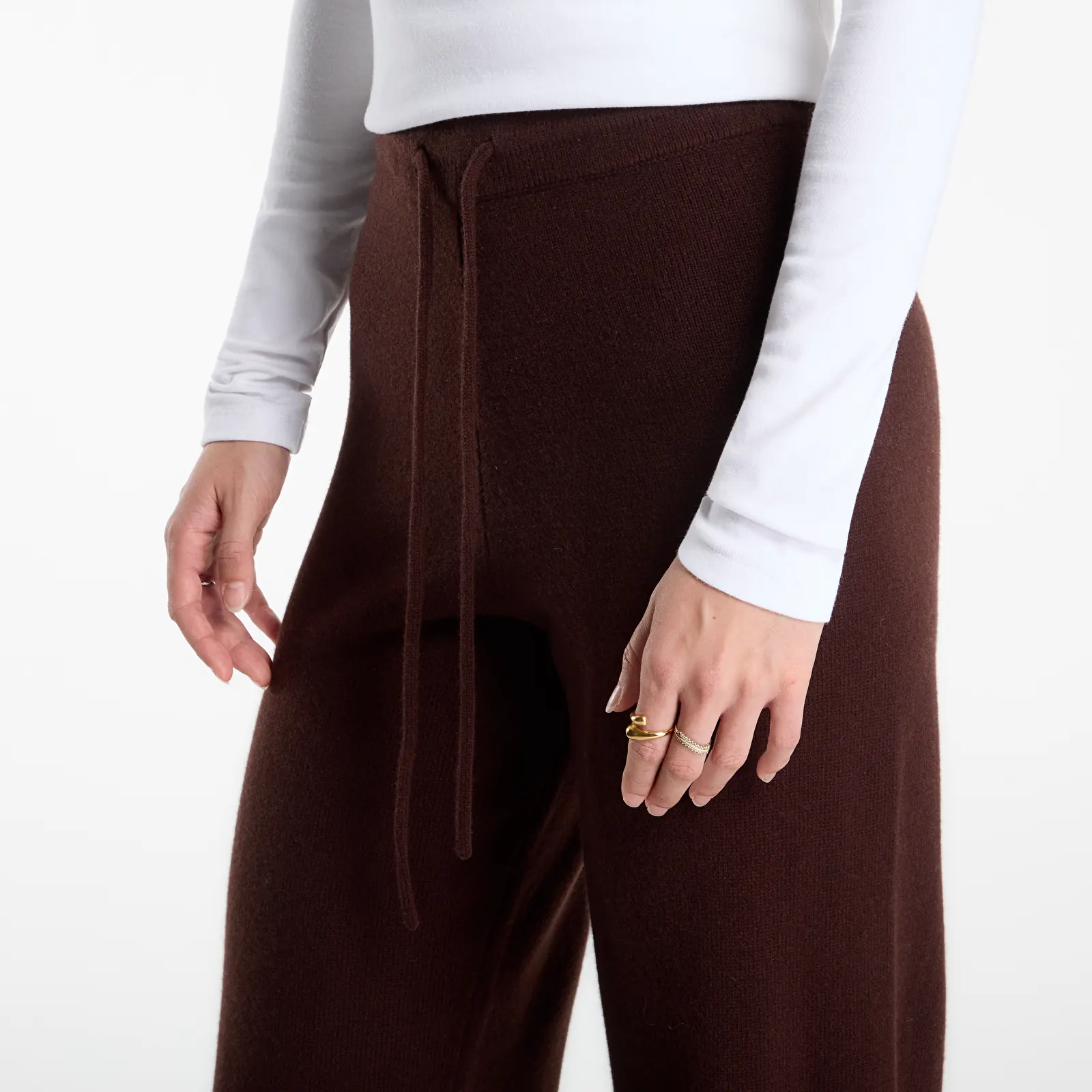 Naisten housut MC2 Saint Barth Cambon Wool Pant Brown