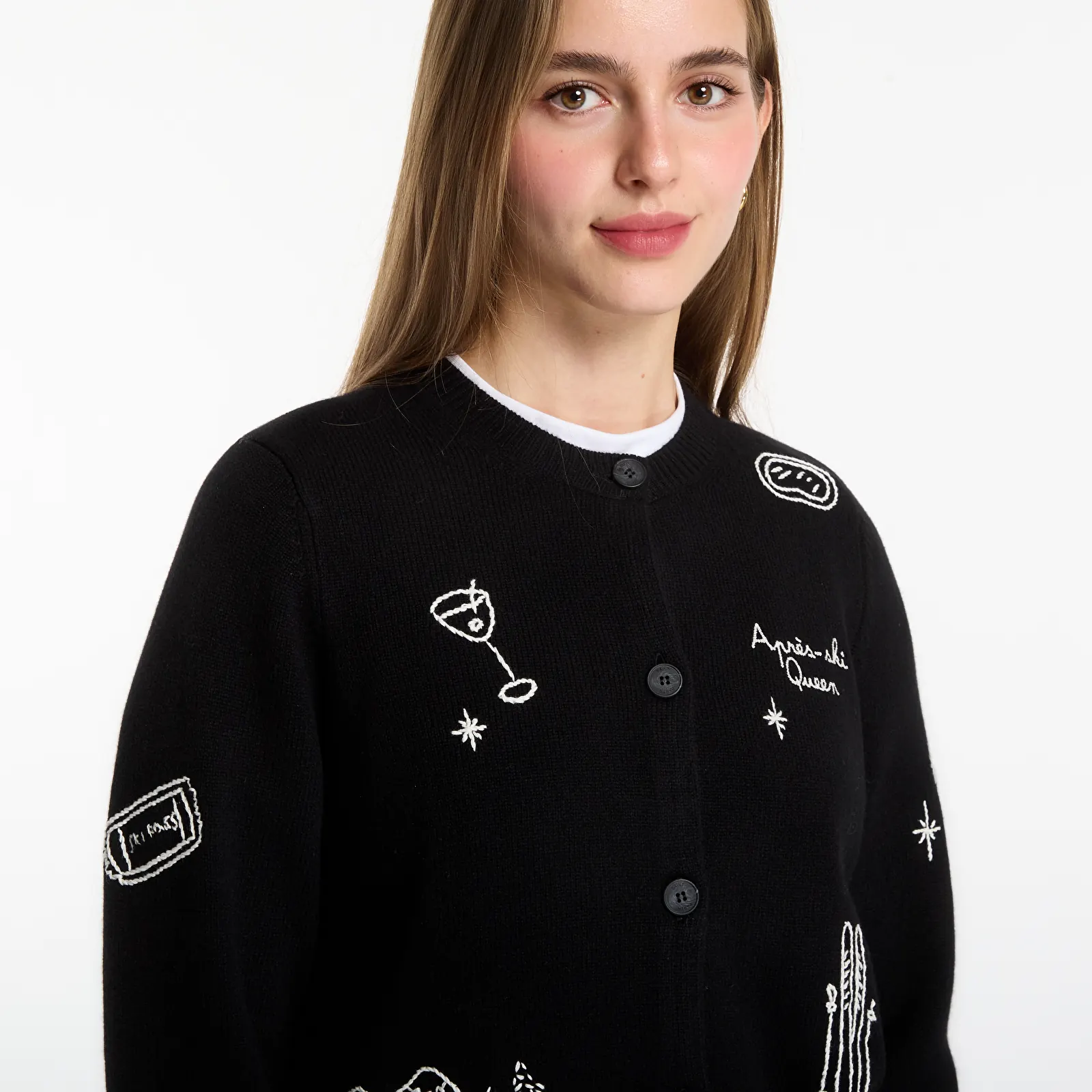 Pulóverek MC2 Saint Barth Sierra Cardigan Draw Apres Queen