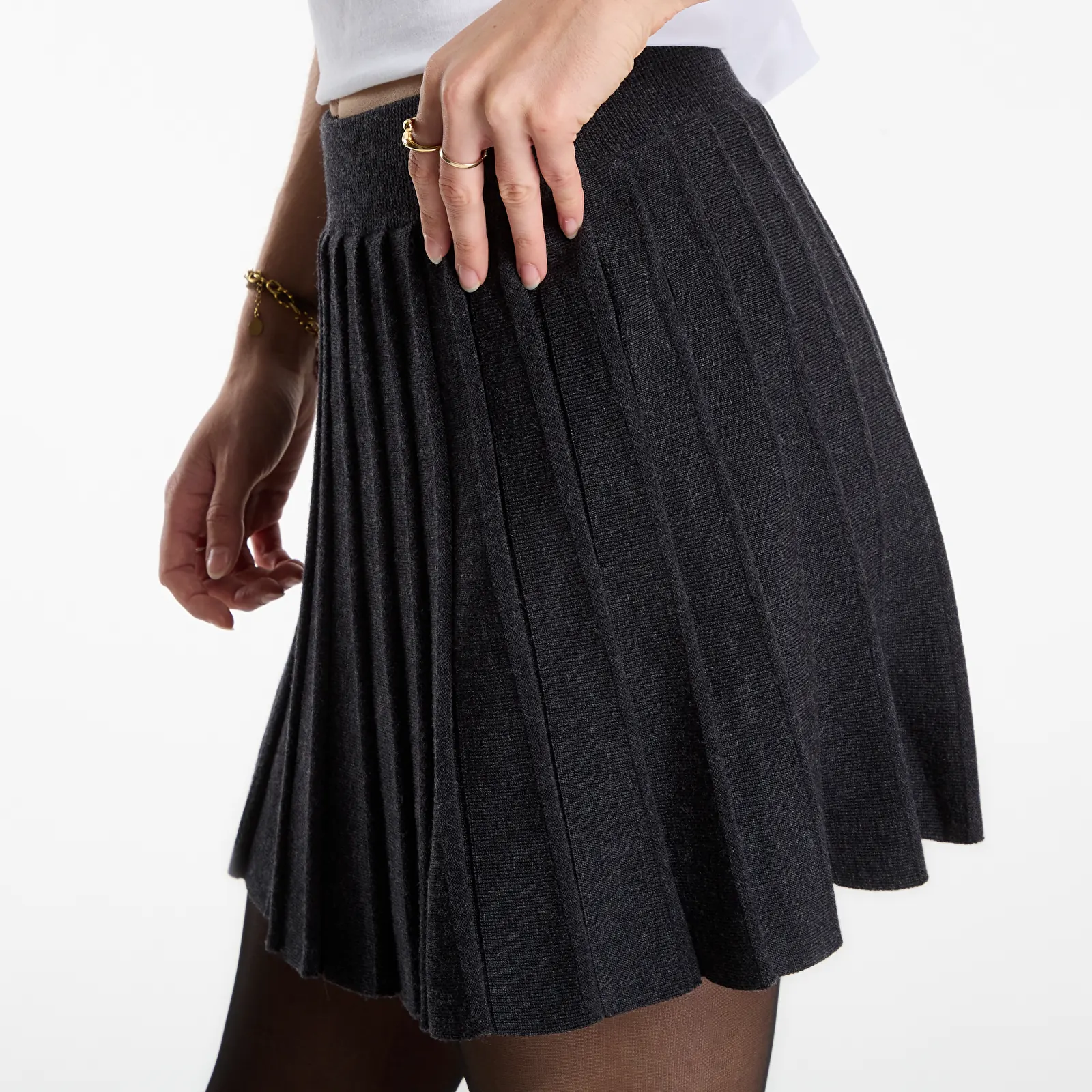 Krila  MC2 Saint Barth Irina Merino Skirt Charcoal