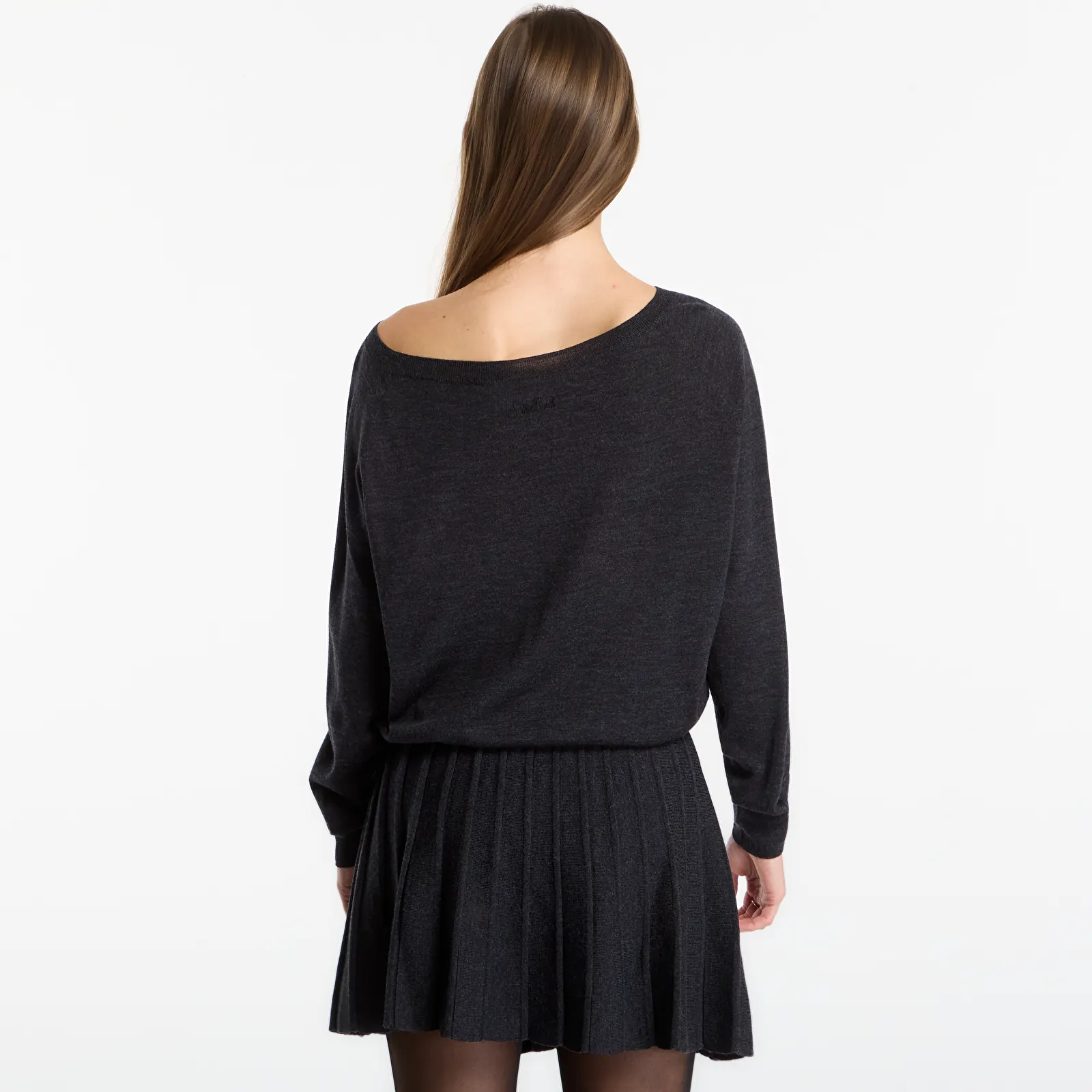 Tops MC2 Saint Barth Naty Merino Top Charcoal