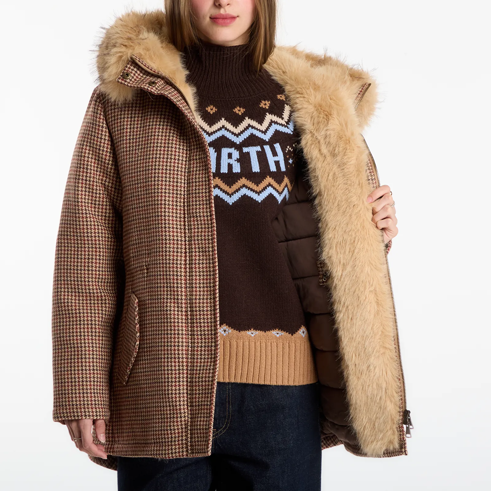 Women's jackets MC2 Saint Barth Brenna Flannel Jacket Pied De Poule