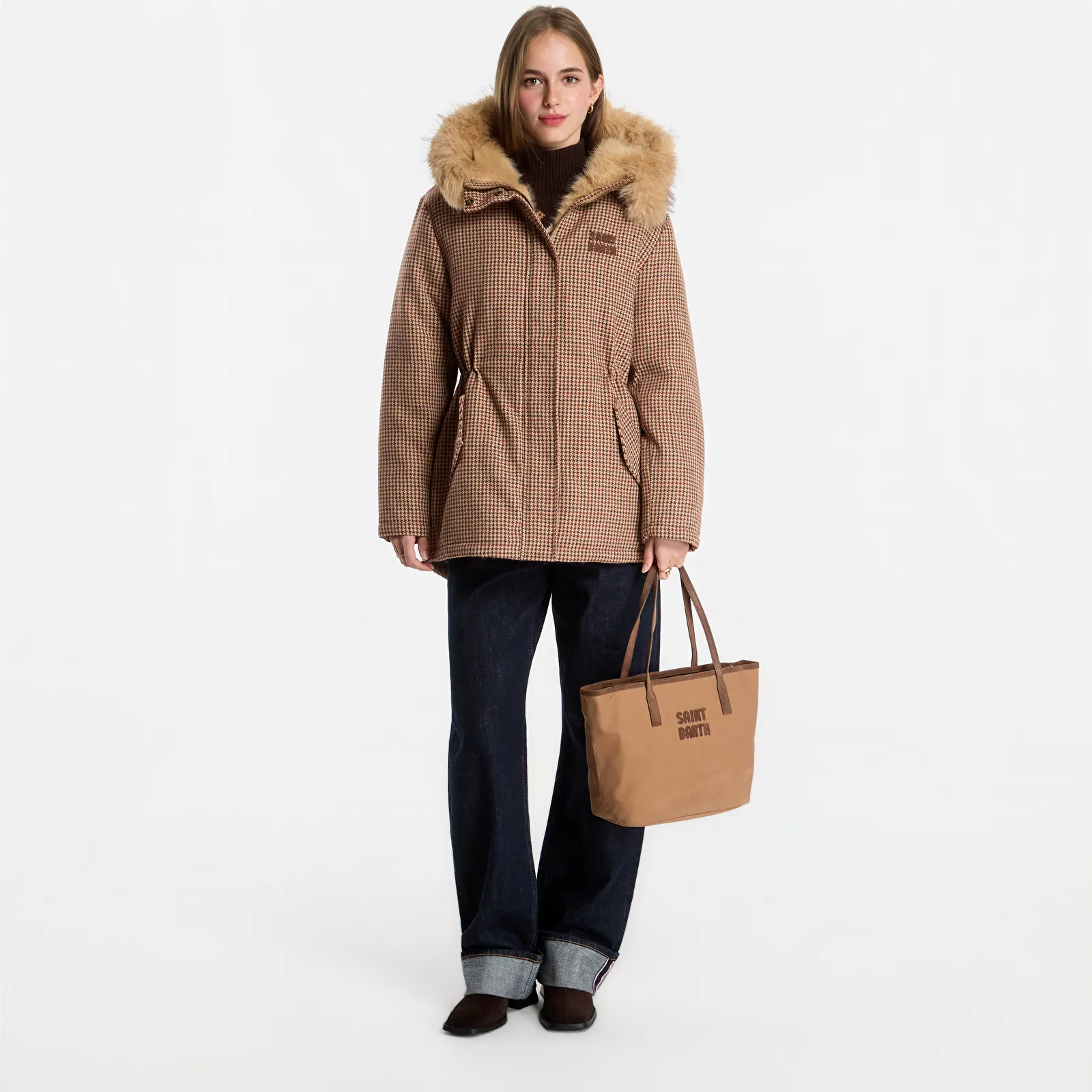 Women's jackets MC2 Saint Barth Brenna Flannel Jacket Pied De Poule