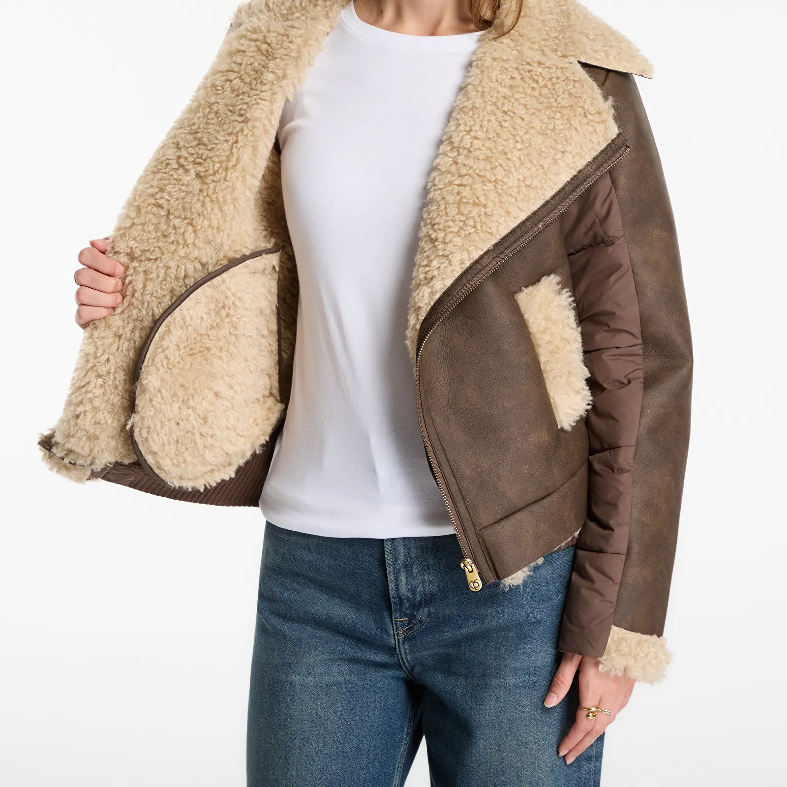 Jackor Desigual Parcella Coat Brown