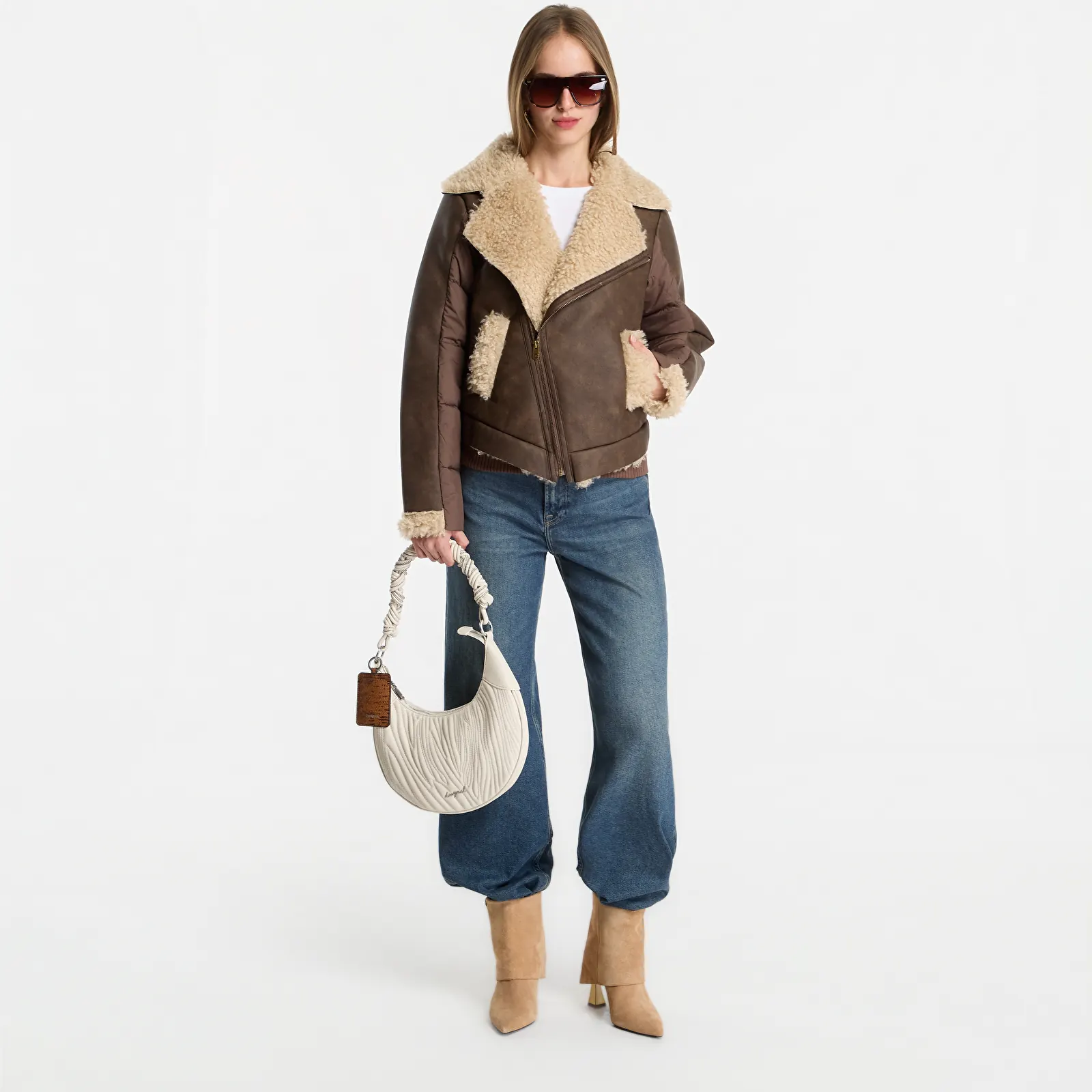 Jackor Desigual Parcella Coat Brown