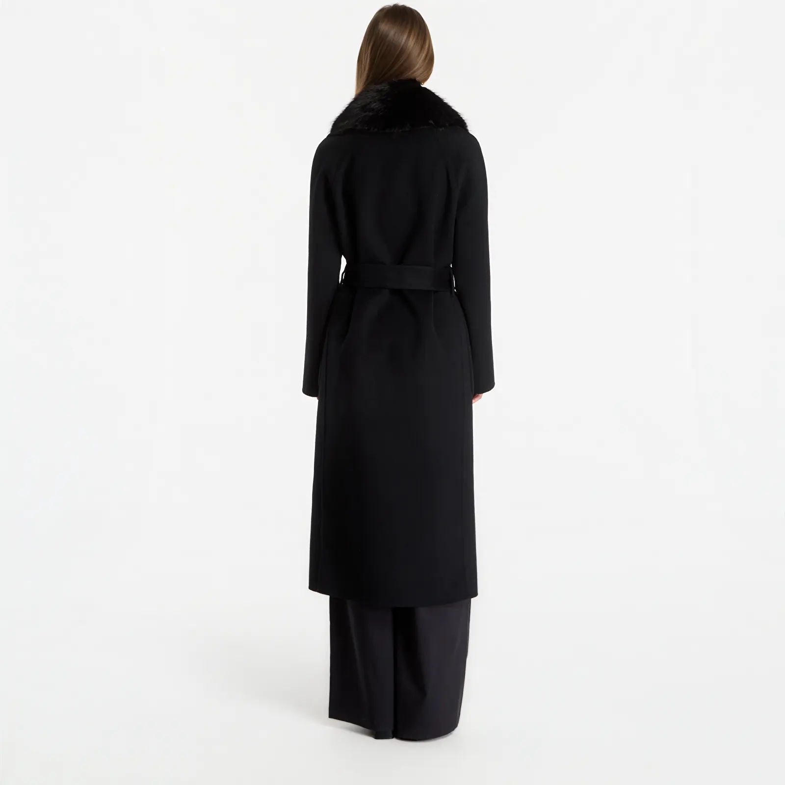 Cappotti  Tommy Hilfiger Df Wool Reg Belted Coat Black