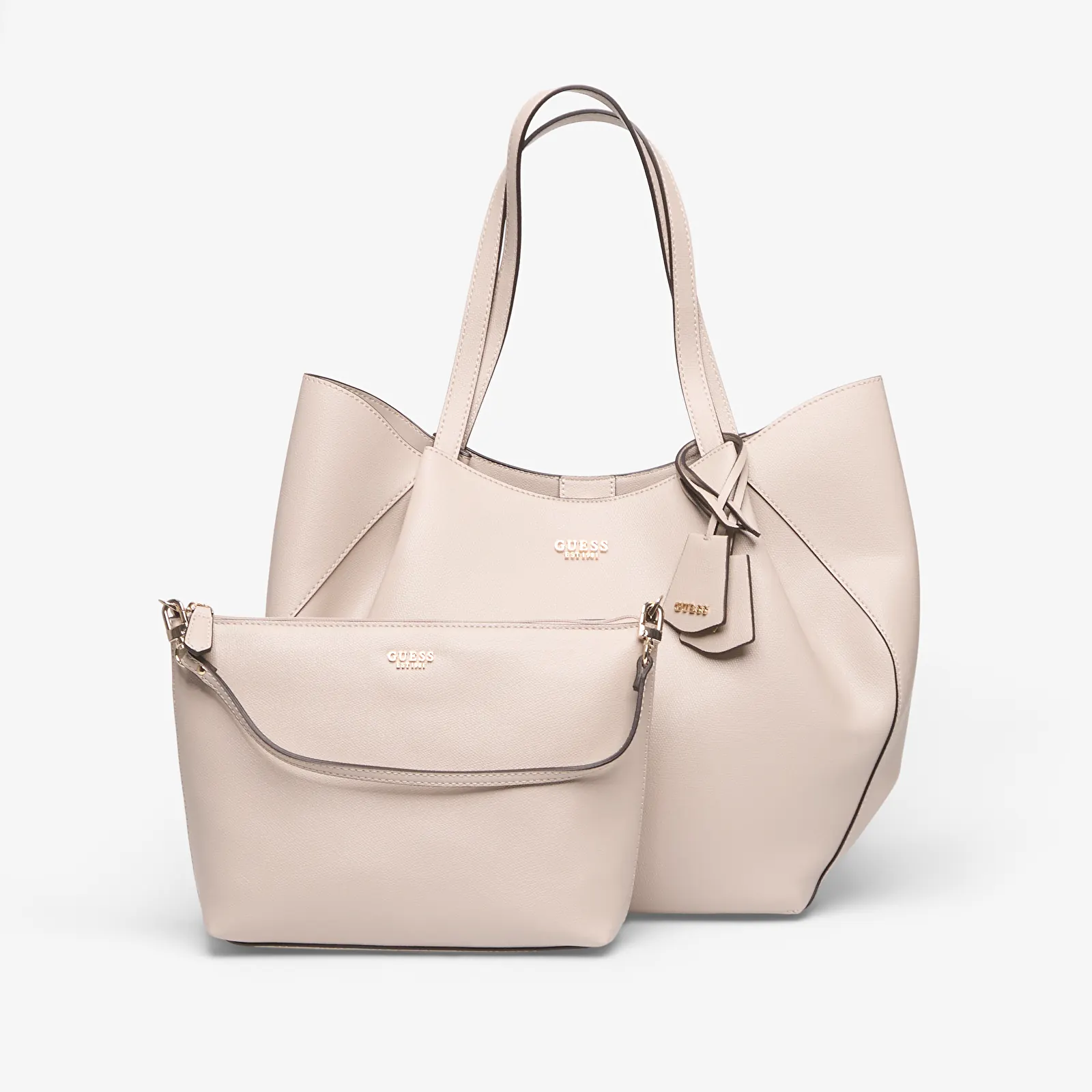 Genți de mână Guess Amorette 2 In 1 Tote Taupe