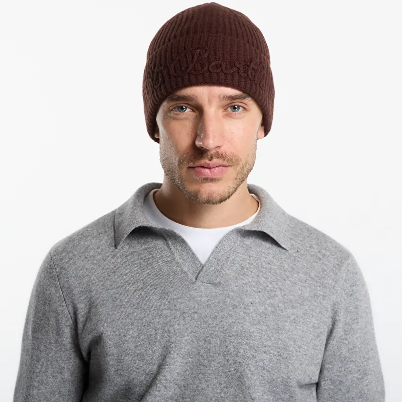 Čepice MC2 Saint Barth Moss Tonal Wool Beanie Brown