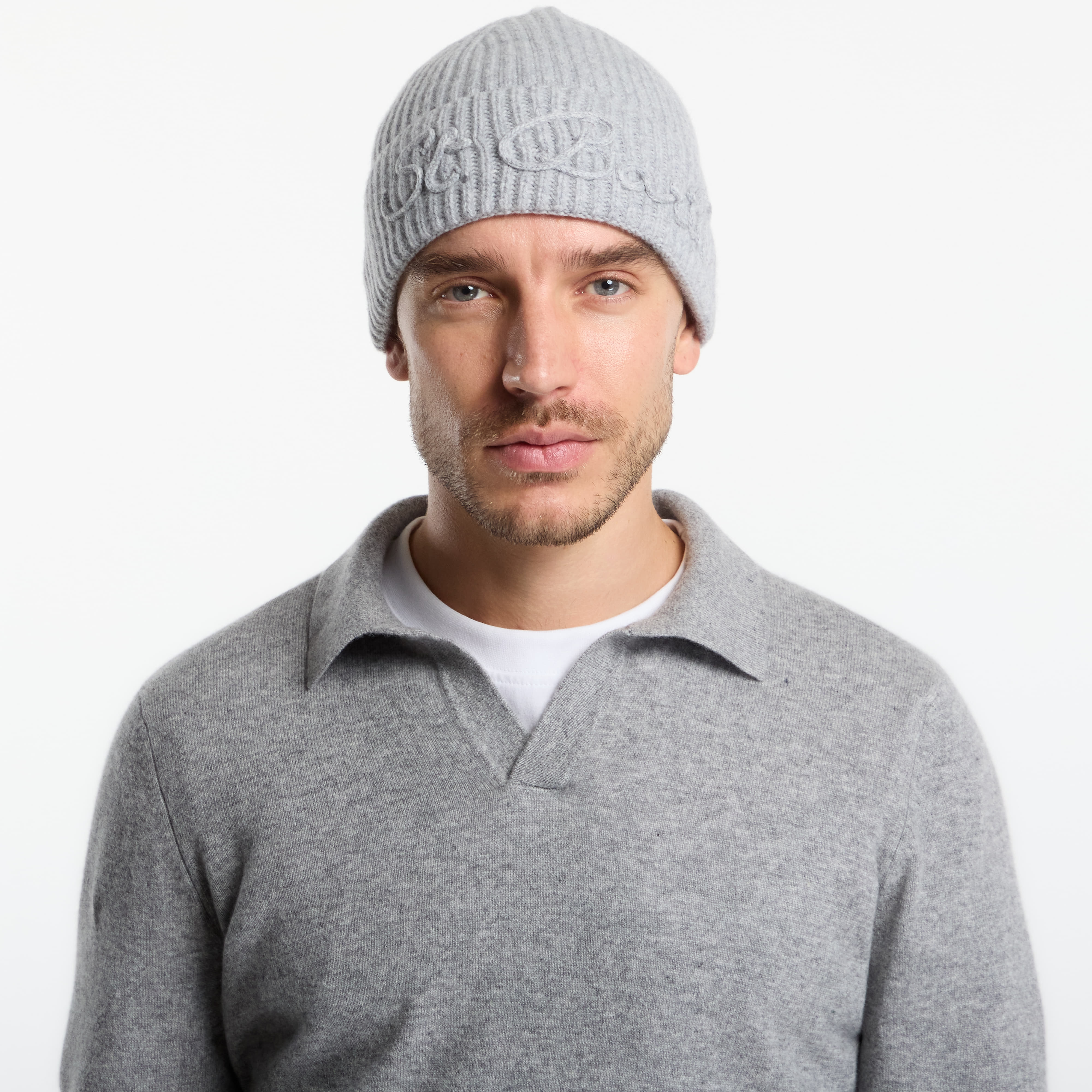 Шапка MC2 Saint Barth Moss Tonal Wool Beanie Light Melange Universal