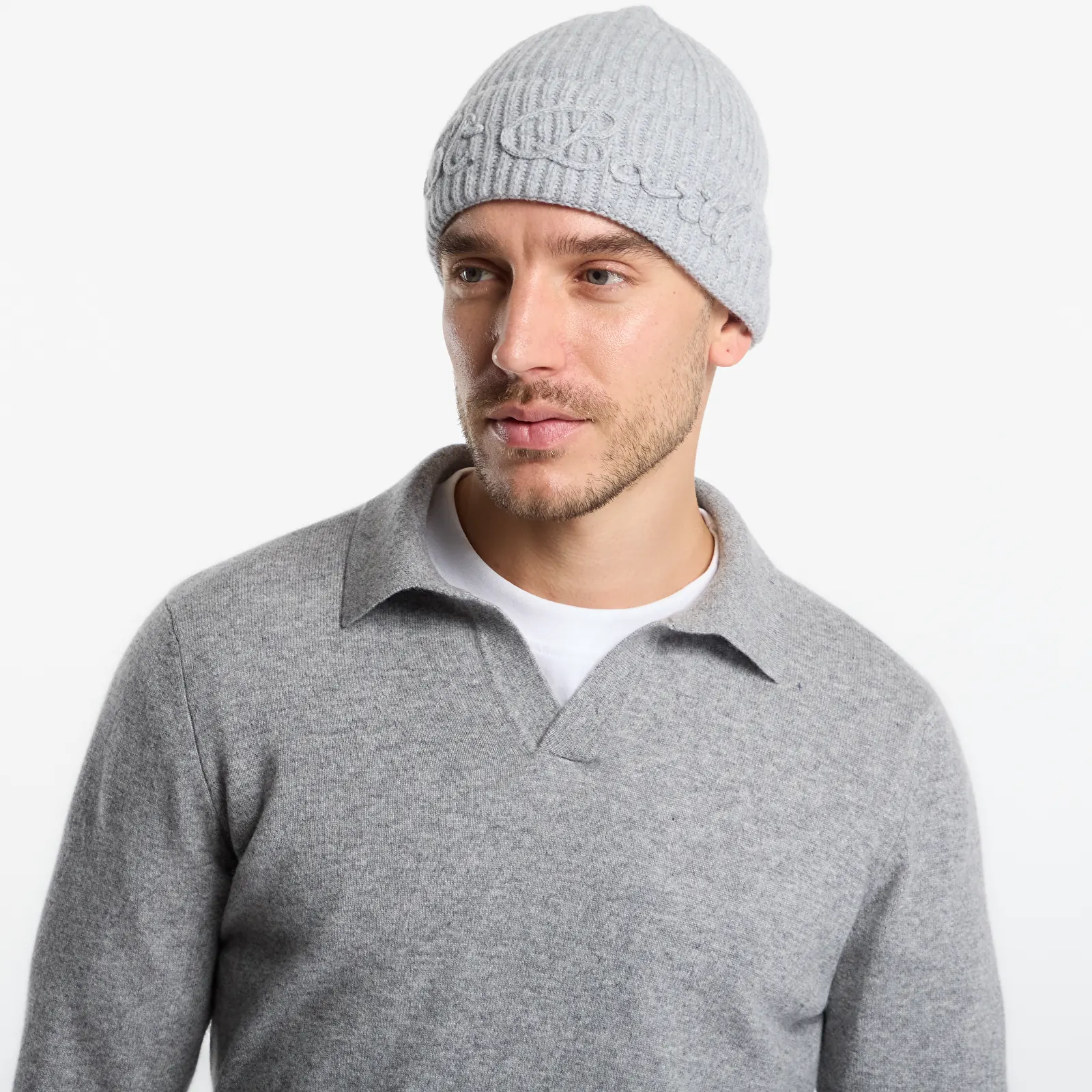 Шапки MC2 Saint Barth Moss Tonal Wool Beanie Light Melange