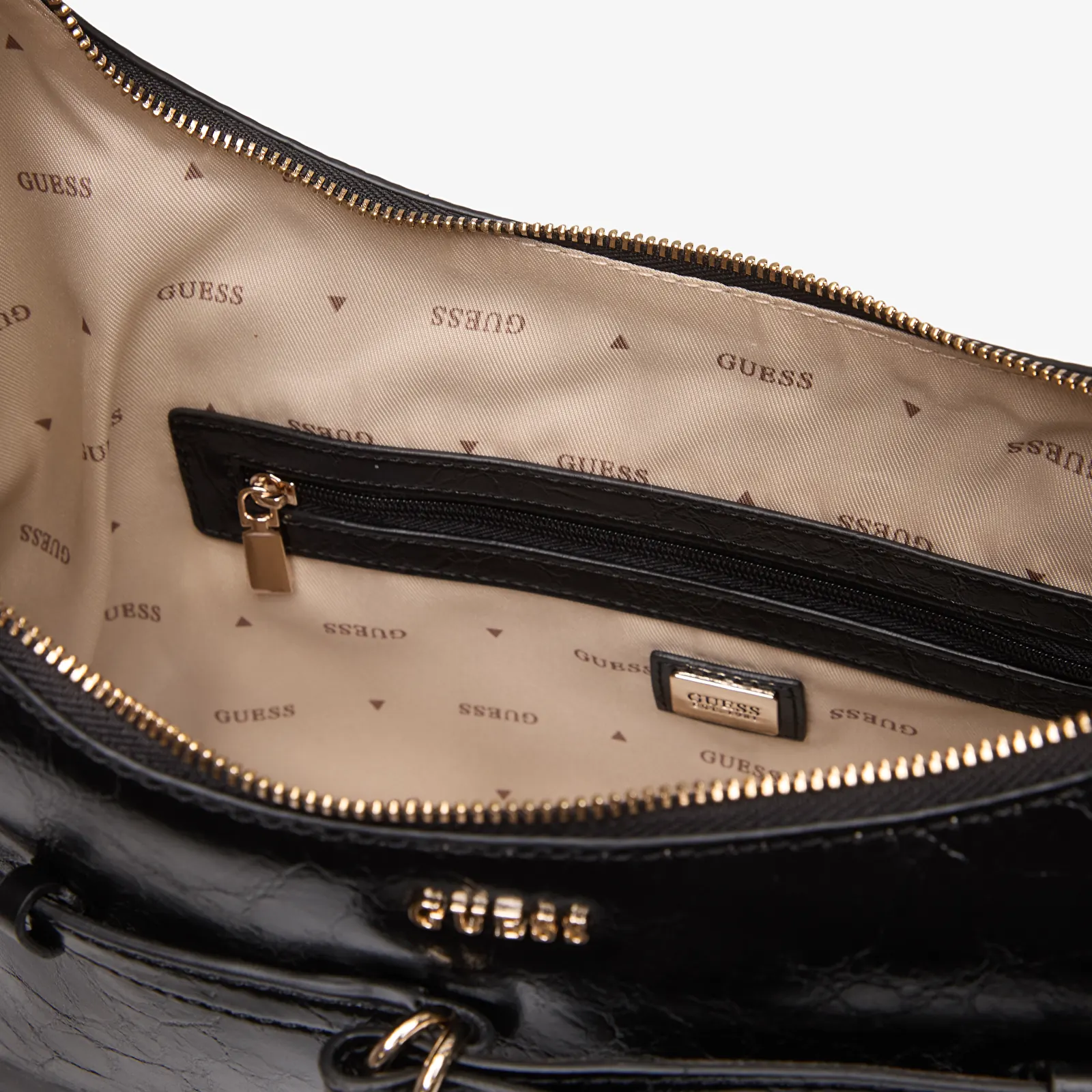 Handtaschen Guess Taylor Hobo Black