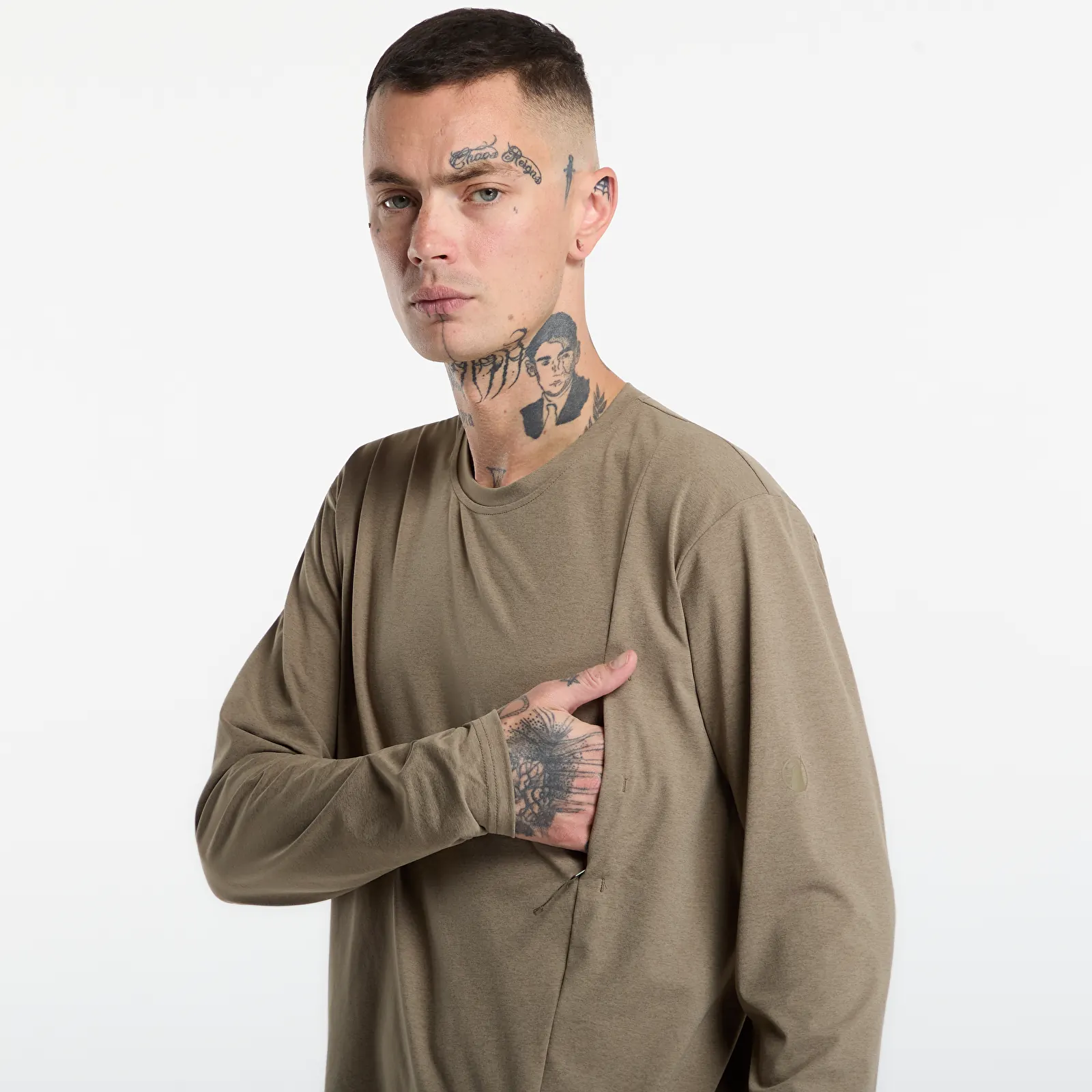 T-skjorter for menn Poutnik by Tilak Shiva Top Long Sleeve Tan