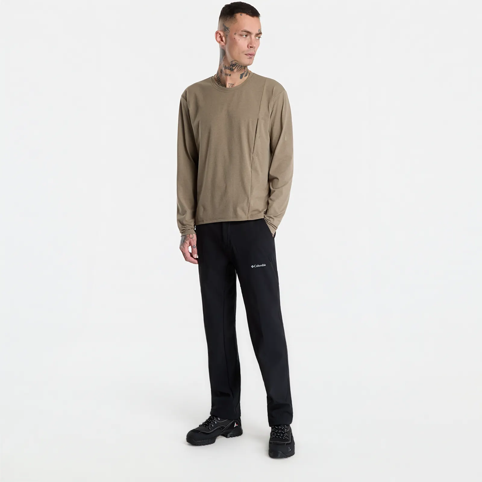 T-skjorter for menn Poutnik by Tilak Shiva Top Long Sleeve Tan