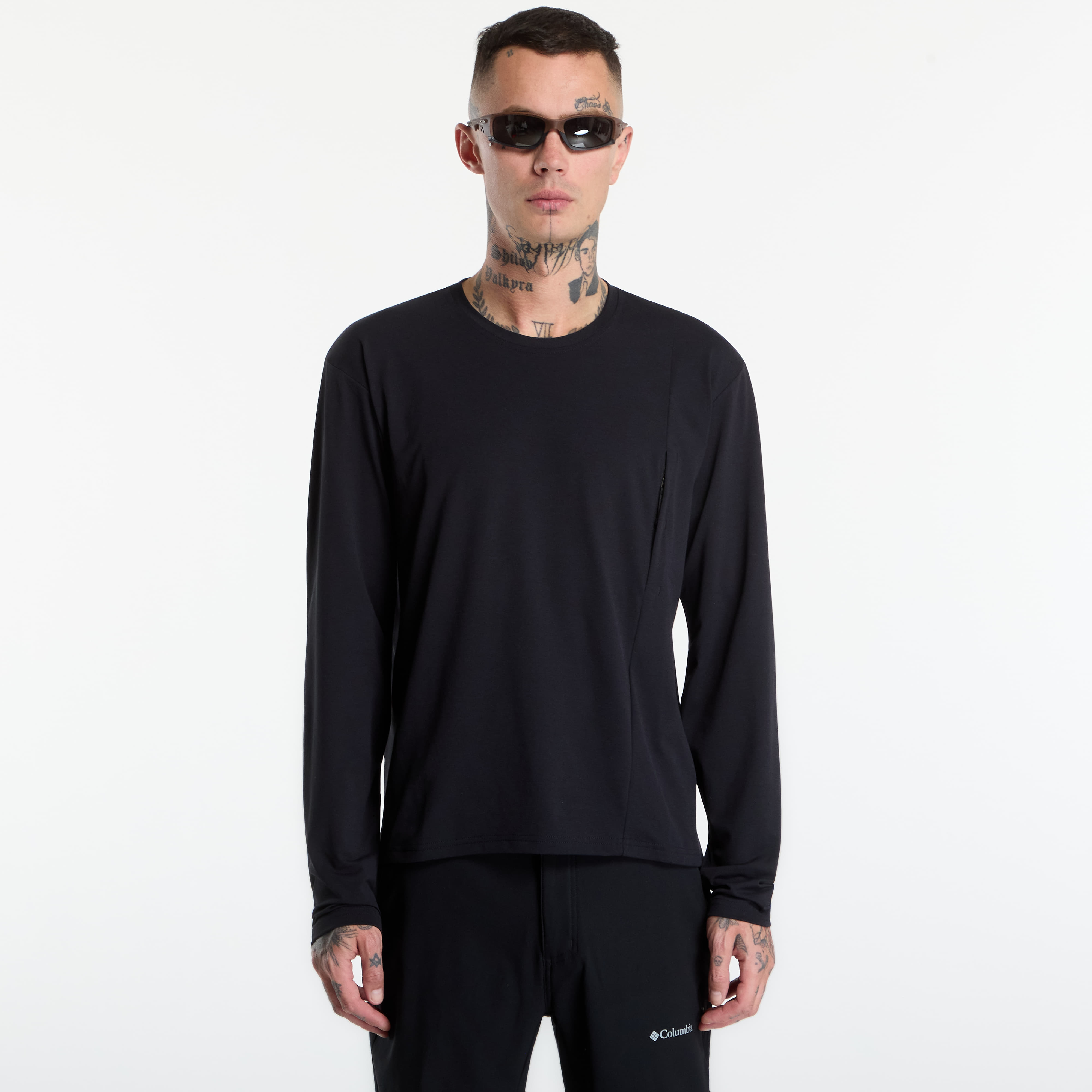 Тениска Poutnik by Tilak Shiva Top Long Sleeve Black S