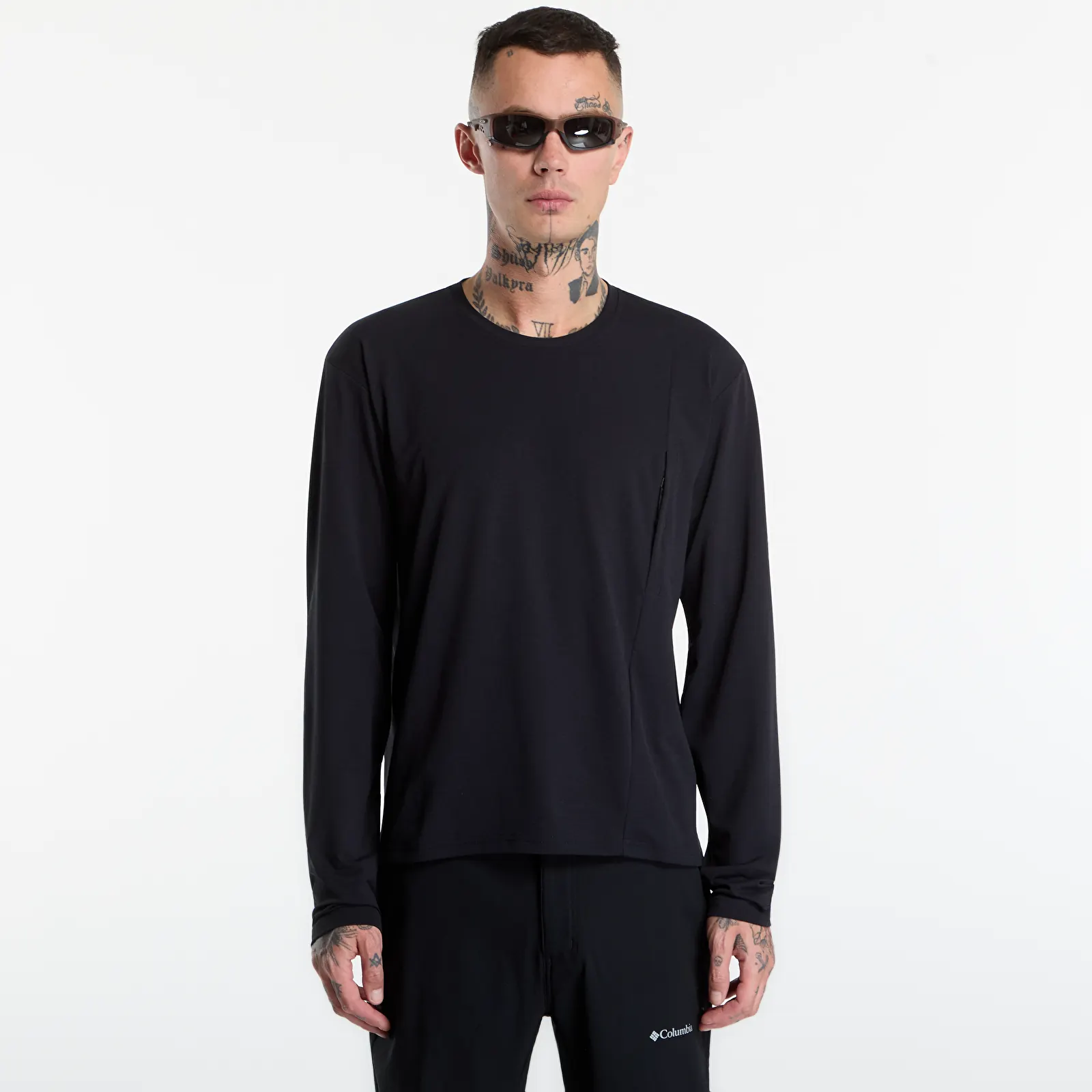 T-skjorter for menn Poutnik by Tilak Shiva Top Long Sleeve Black