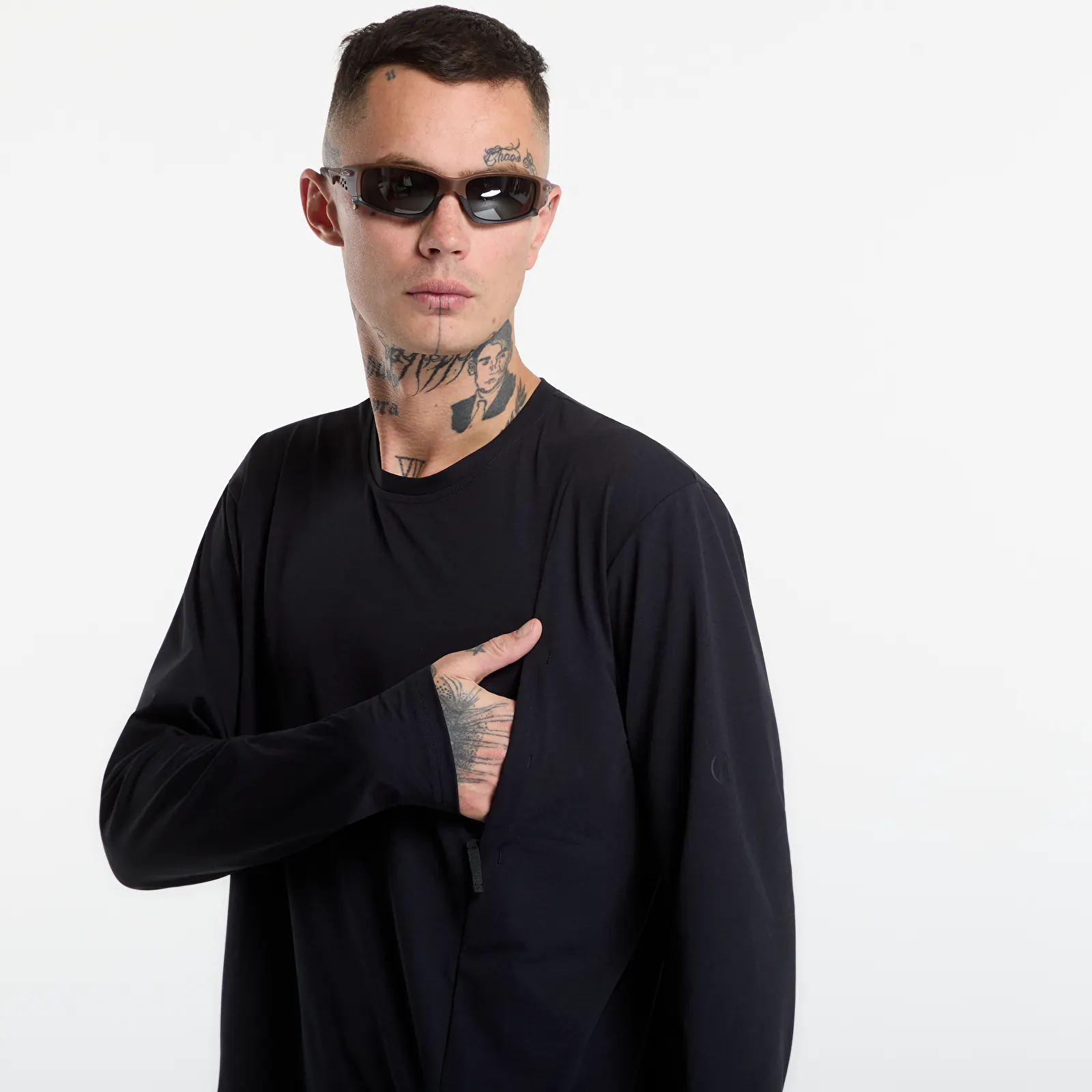 T-skjorter for menn Poutnik by Tilak Shiva Top Long Sleeve Black