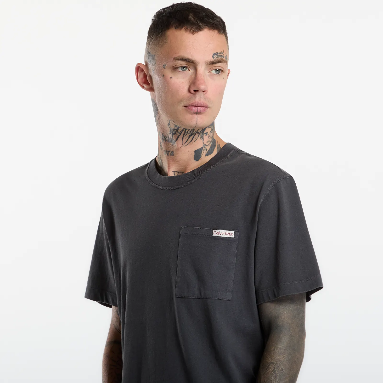 T-shirts til mænd Calvin Klein Jeans Ss Ez 20s Gmtdye Coi Grey