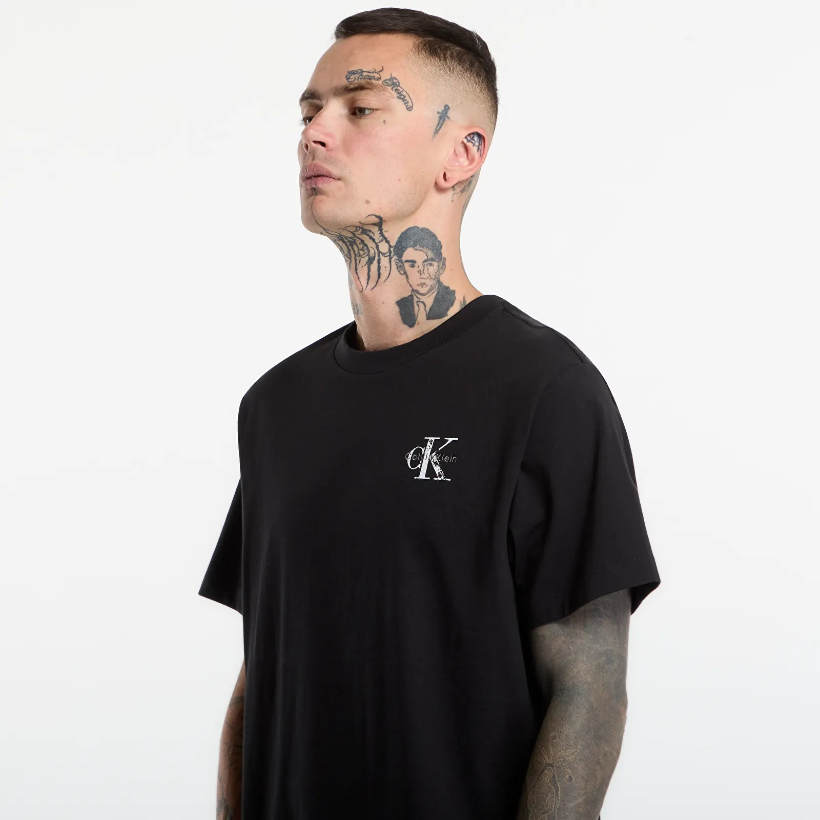 Vyriški marškinėliai Calvin Klein Jeans Ss Ez 20s Distress M Black