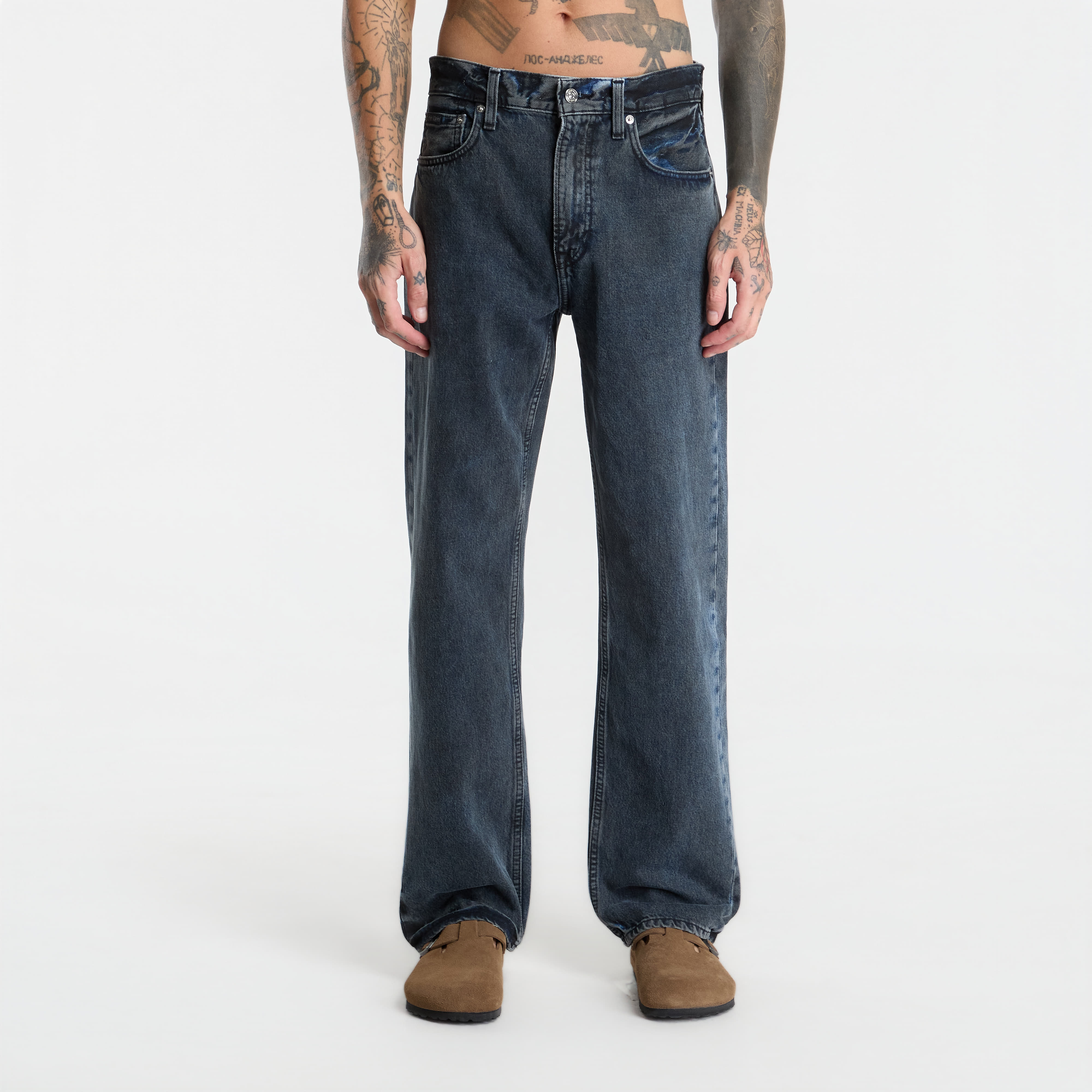 Дънки Calvin Klein Jeans 90S Straight Stone Ocean Jean Stone Ocean W36/L32