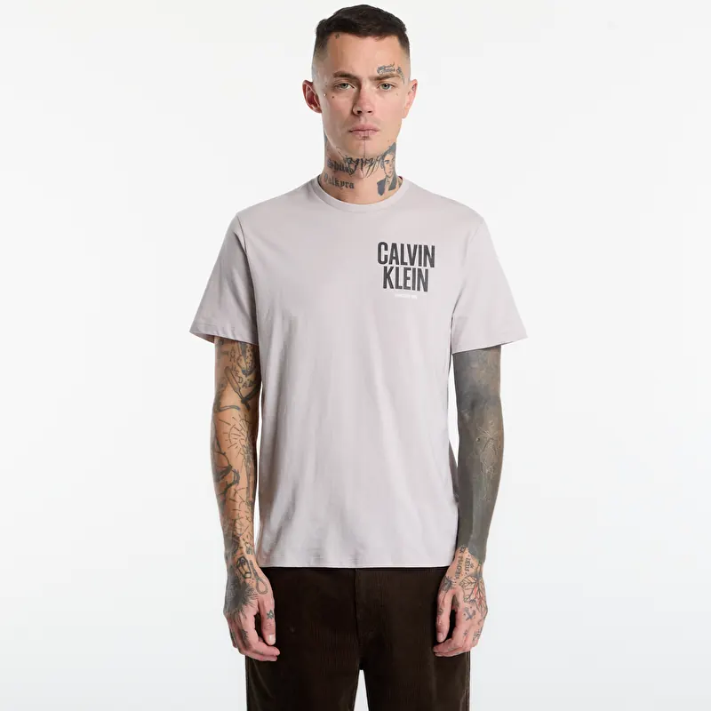 Maglietta Calvin Klein Jeans Ss 30s Eu Block Font Grey