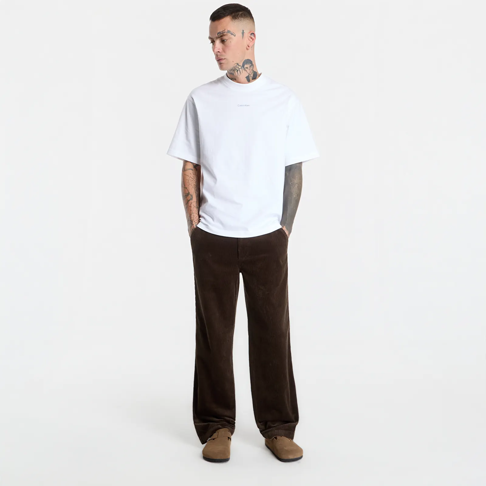 Мужские штаны Calvin Klein Jeans 90s Straight Corduro Dark Coffee
