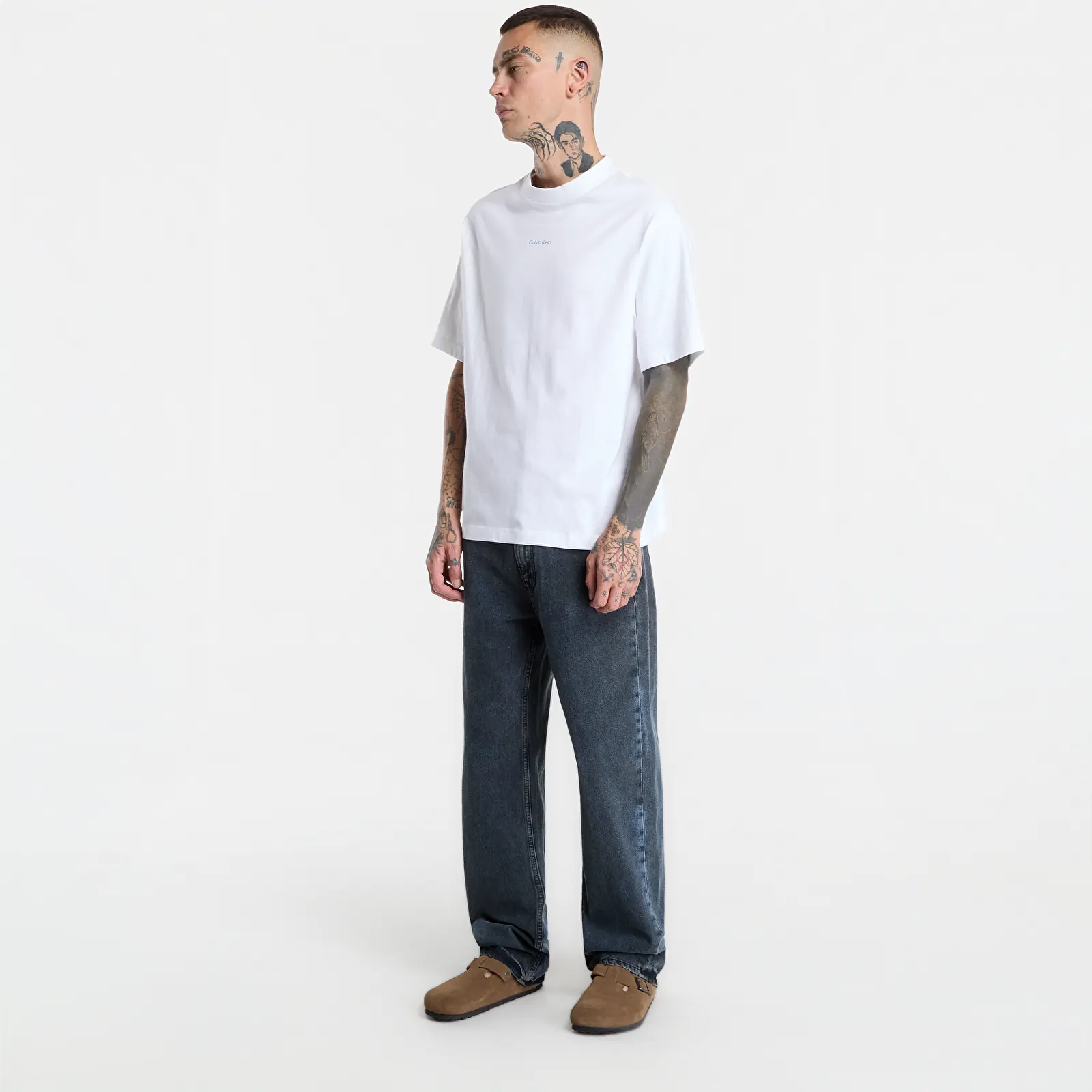 T-shirts homme Calvin Klein Jeans Ss Rxld 16s Jeans Im Bright White