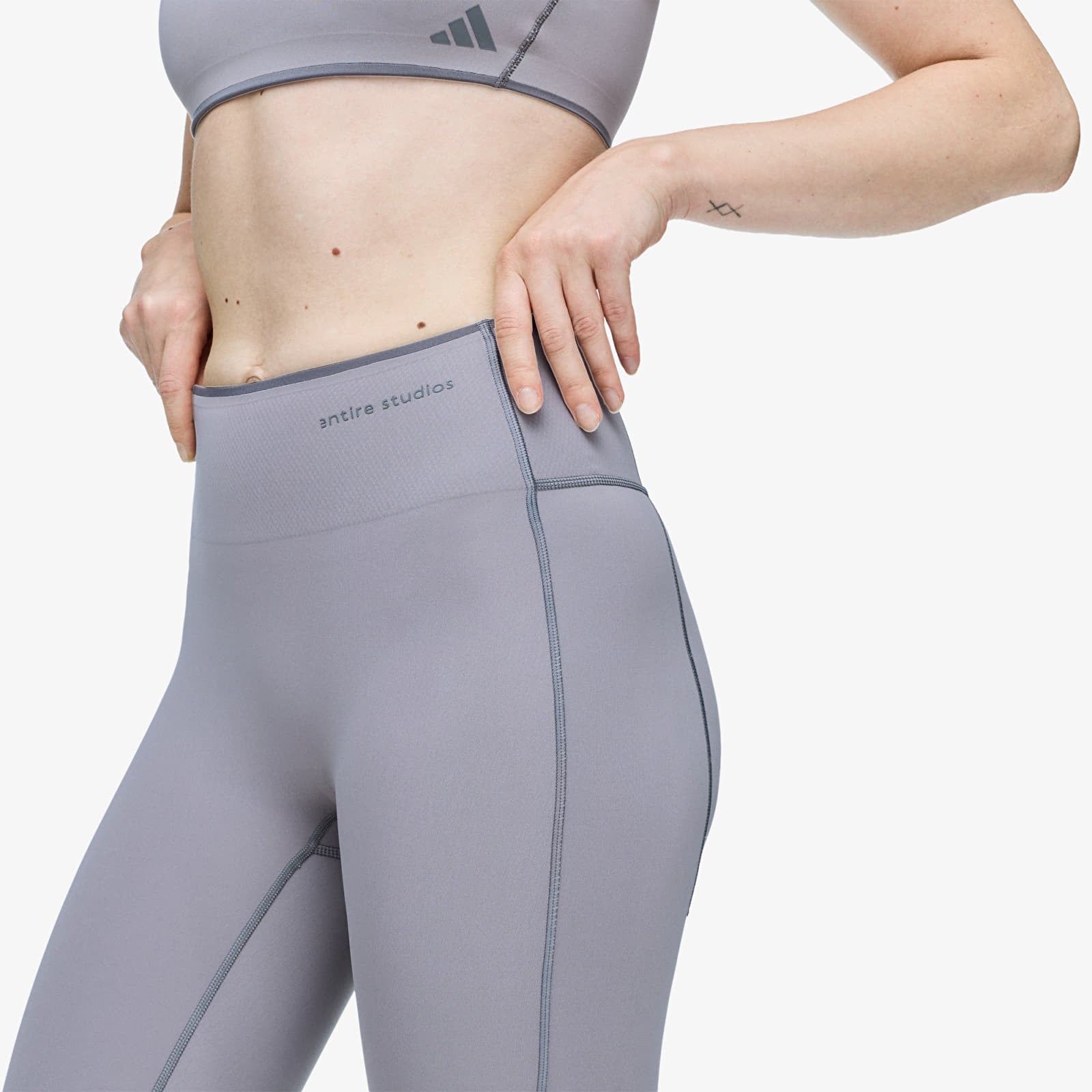 Leggings voor dames adidas x entire studios Optime Training 7/8 Leggings Dove Grey