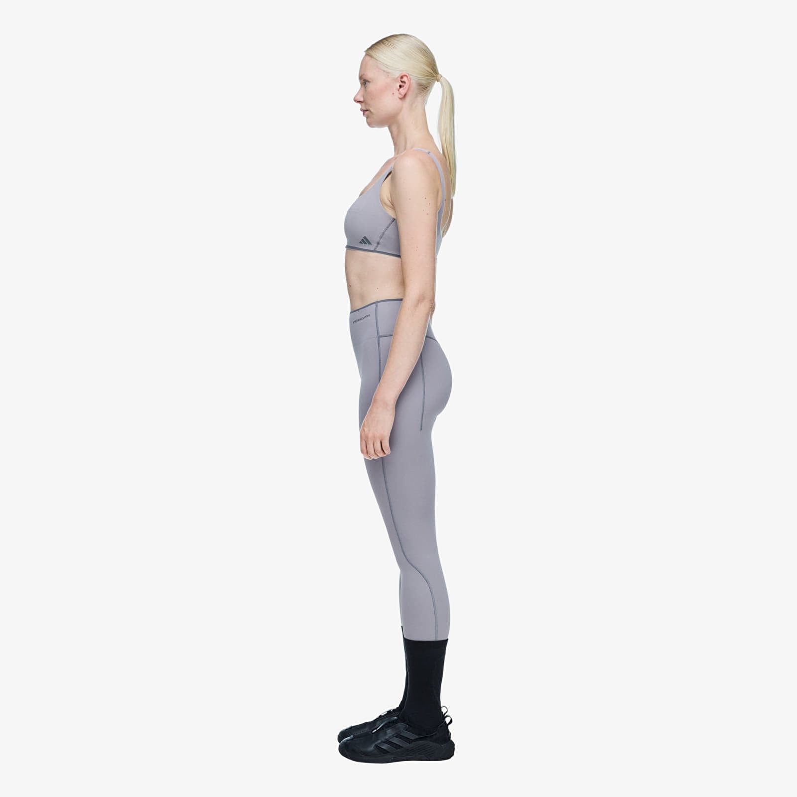 Leggings voor dames adidas x entire studios Optime Training 7/8 Leggings Dove Grey