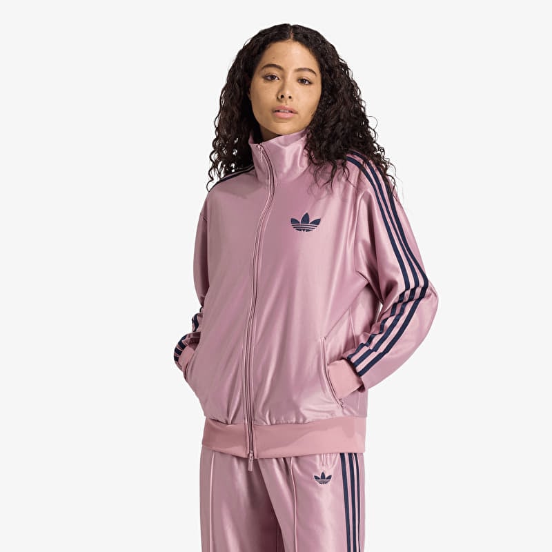 Sweatshirt adidas Metallic Firebird Loose Track Top Magic Mauve/ Night Indigo