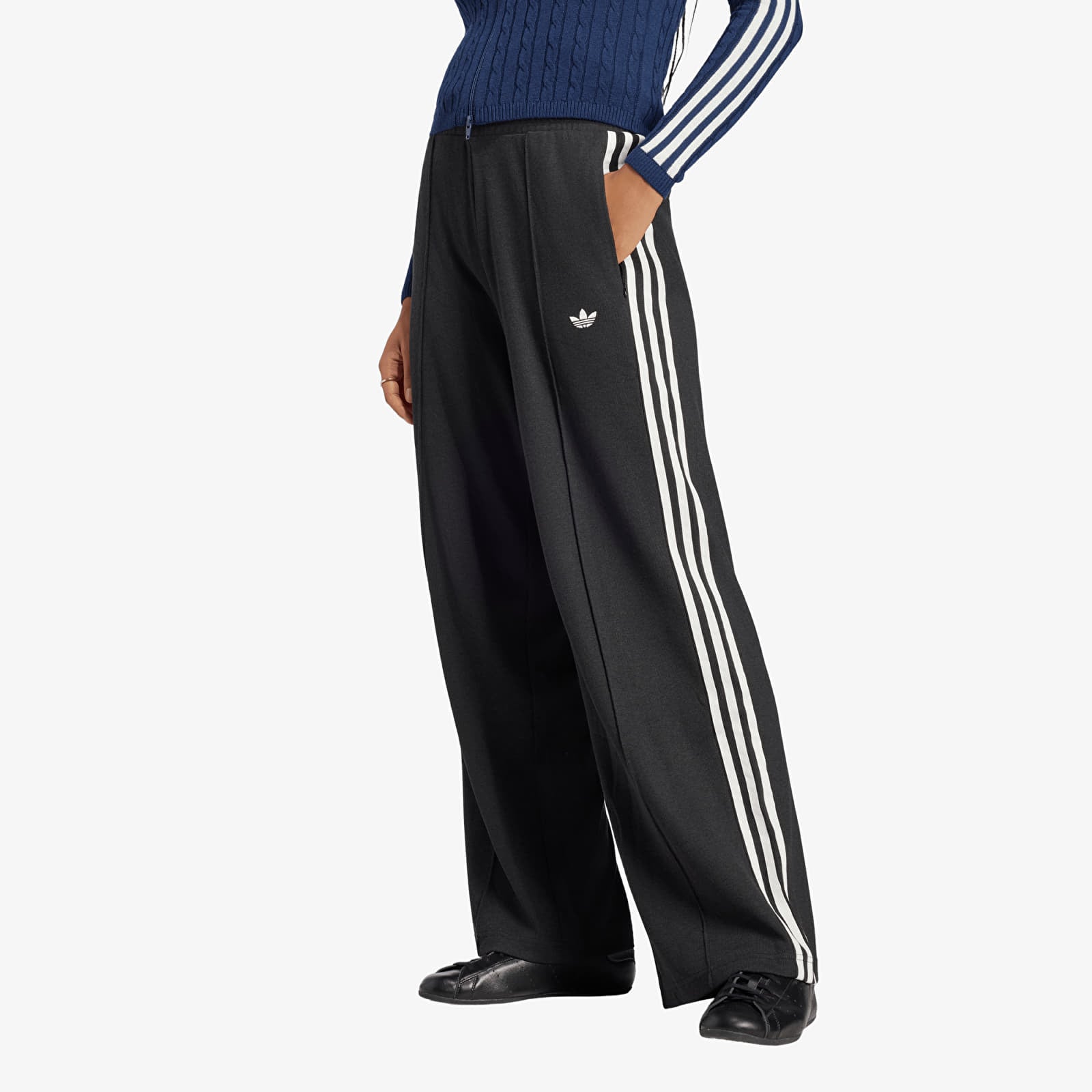 Naisten collegehousut adidas Knitted Pants Black