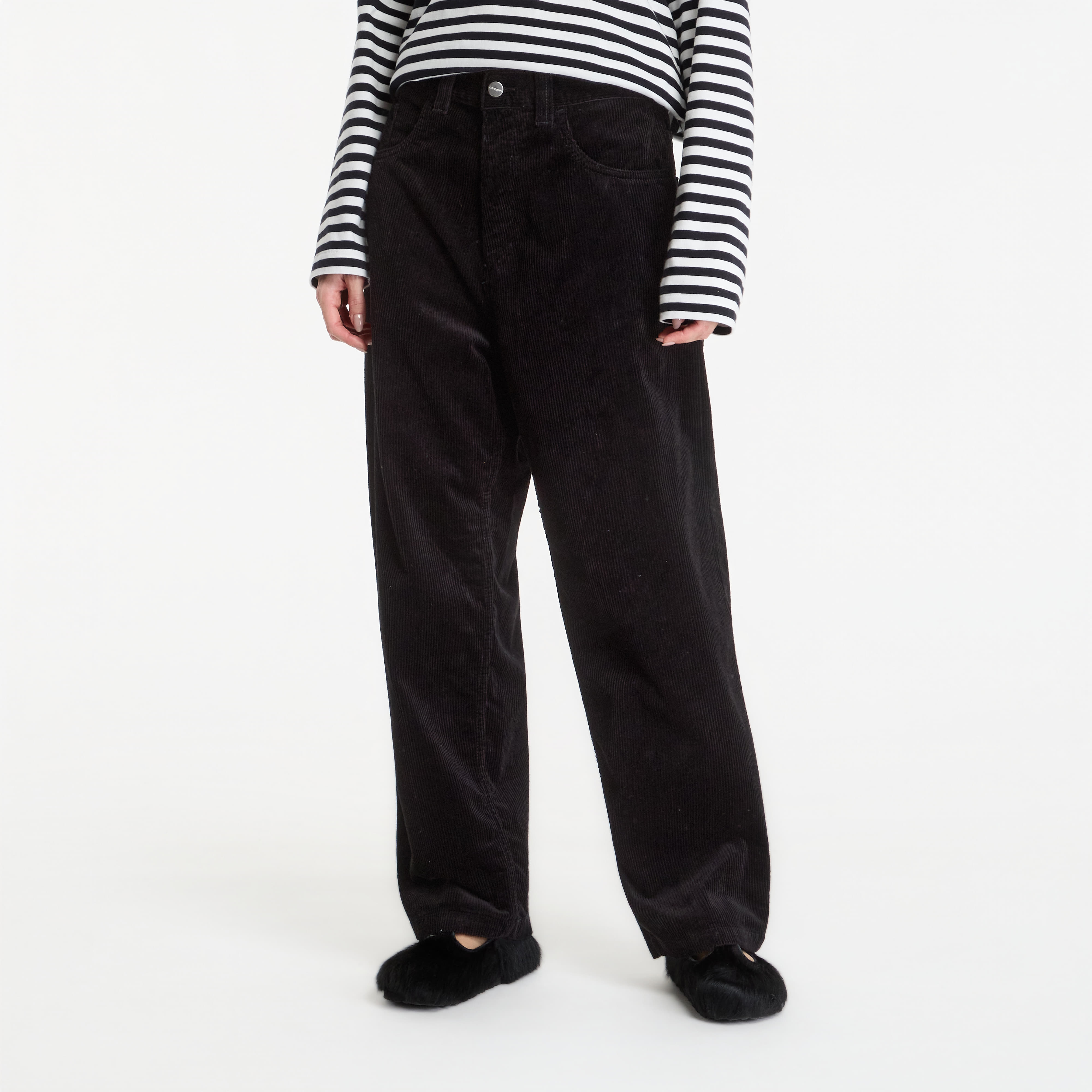 Панталони Carhartt WIP Brandon Pants UNISEX Black Rinsed XL