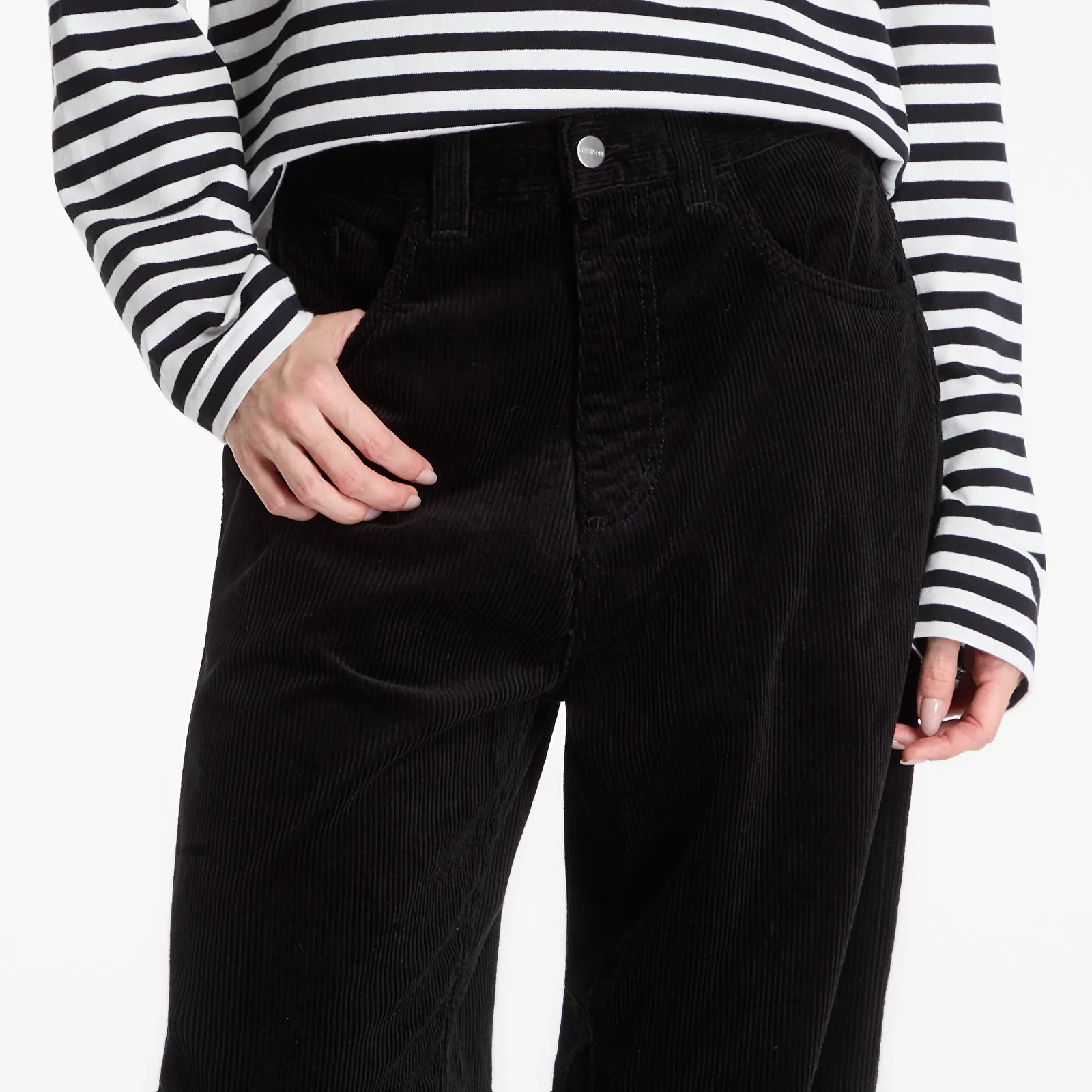 Pantalons homme Carhartt WIP Brandon Pants UNISEX Black Rinsed