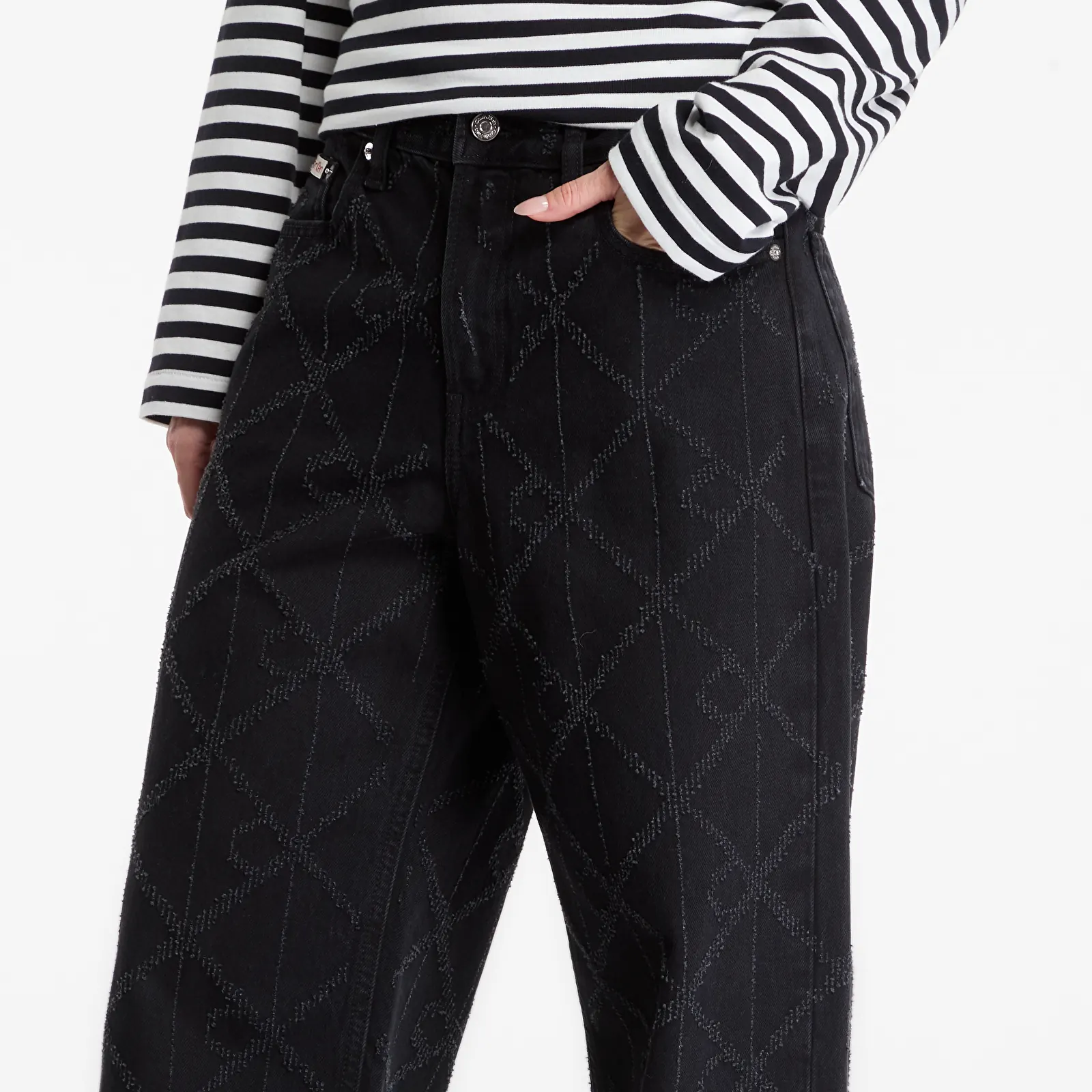 Jeans für Frauen Calvin Klein Low Rise Baggy Blue