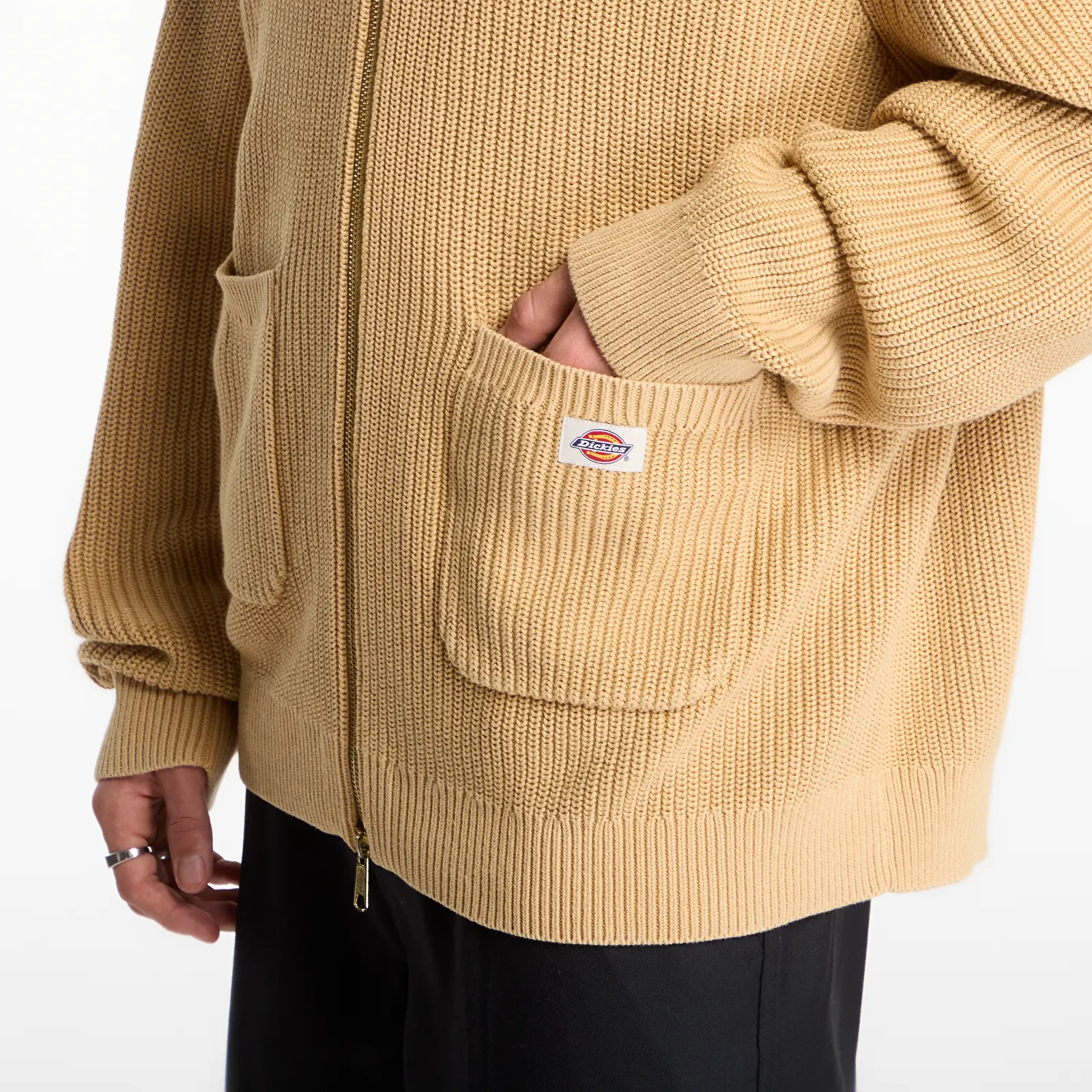 Men's sweaters Dickies Fredonia Zipped Knit Sweater Yellow