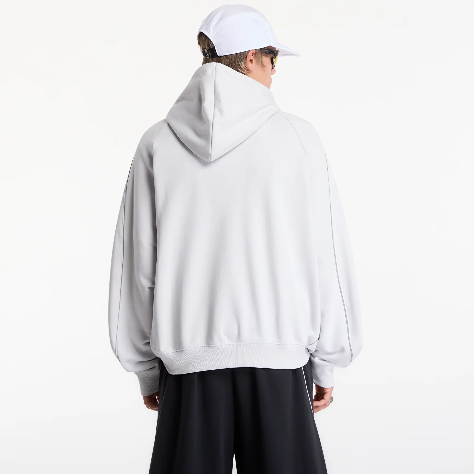 Gensere for menn New Balance Trackside French Terry Hoodie Grey Matter